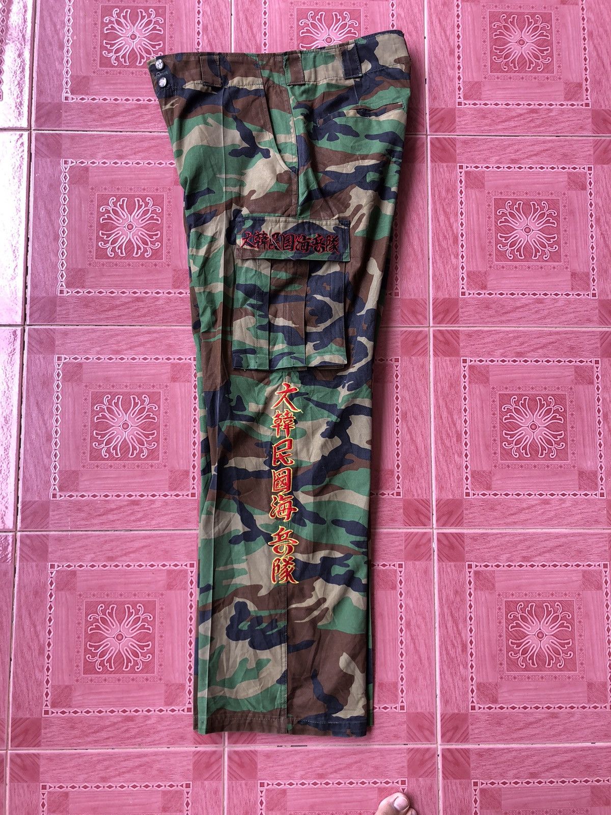 Military Camouflage Cargo Pants Embroidered Logo | Grailed