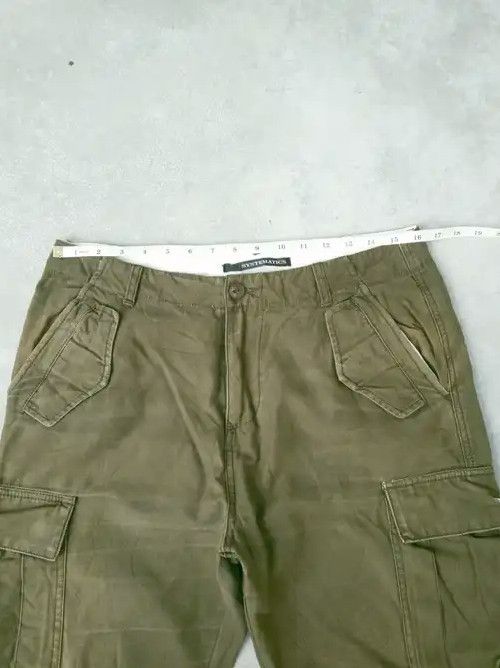 Japanese Brand Japanese Brand Systematics Faded Green Cargo Pants 32x31 Size US 32 / EU 48 - 5 Thumbnail