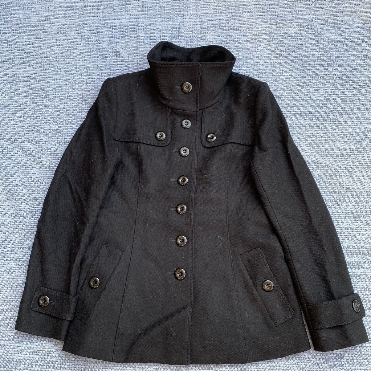 image of Black Burberry Wool Jacket, Women's (Size Small)