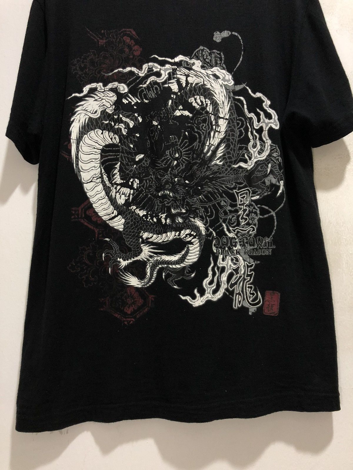 Dogtown × If Six Was Nine × Japanese Brand Dogtown Black Dragon Sukajan Skateboard Tee Size US L / EU 52-54 / 3 - 8 Thumbnail