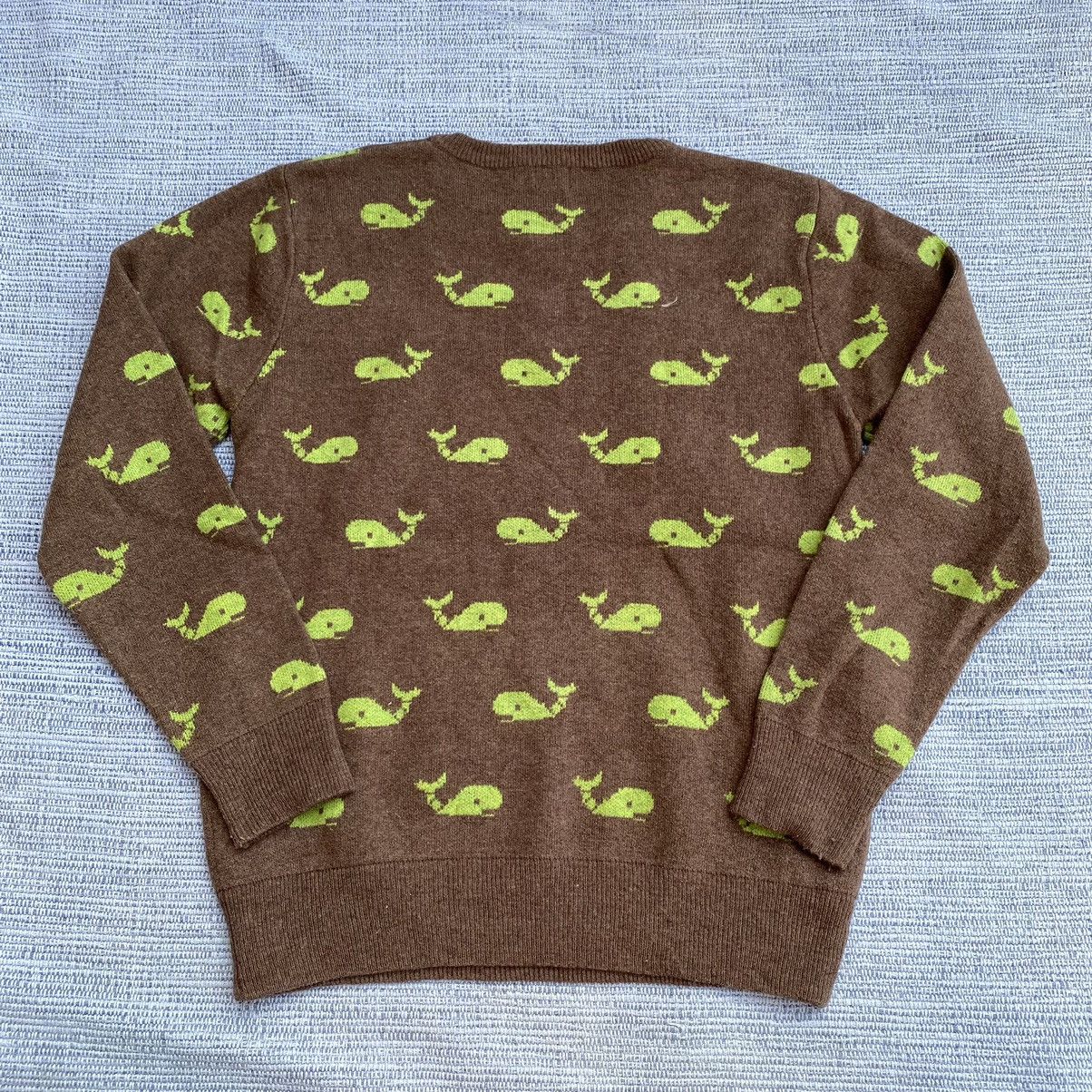 go slow caravan whales motif sweater Size US M / EU 48-50 / 2 - 8 Thumbnail