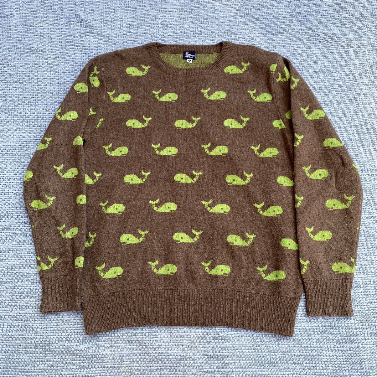 go slow caravan whales motif sweater Size US M / EU 48-50 / 2 - 1 Thumbnail