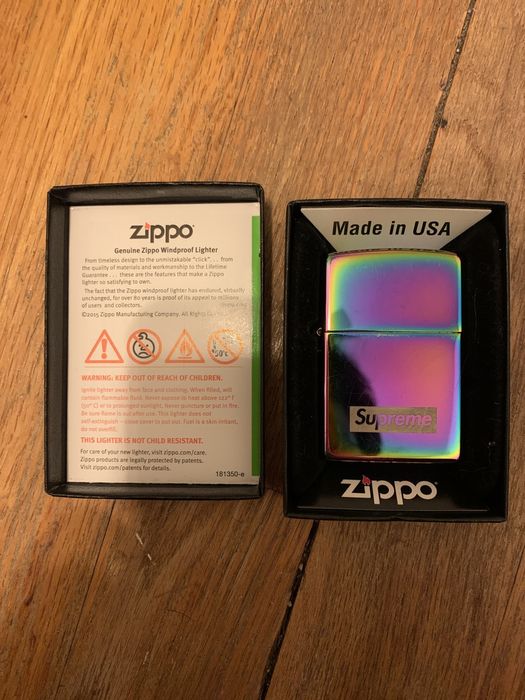 Supreme Supreme Spectrum Iridescent Zippo FW16 | Grailed