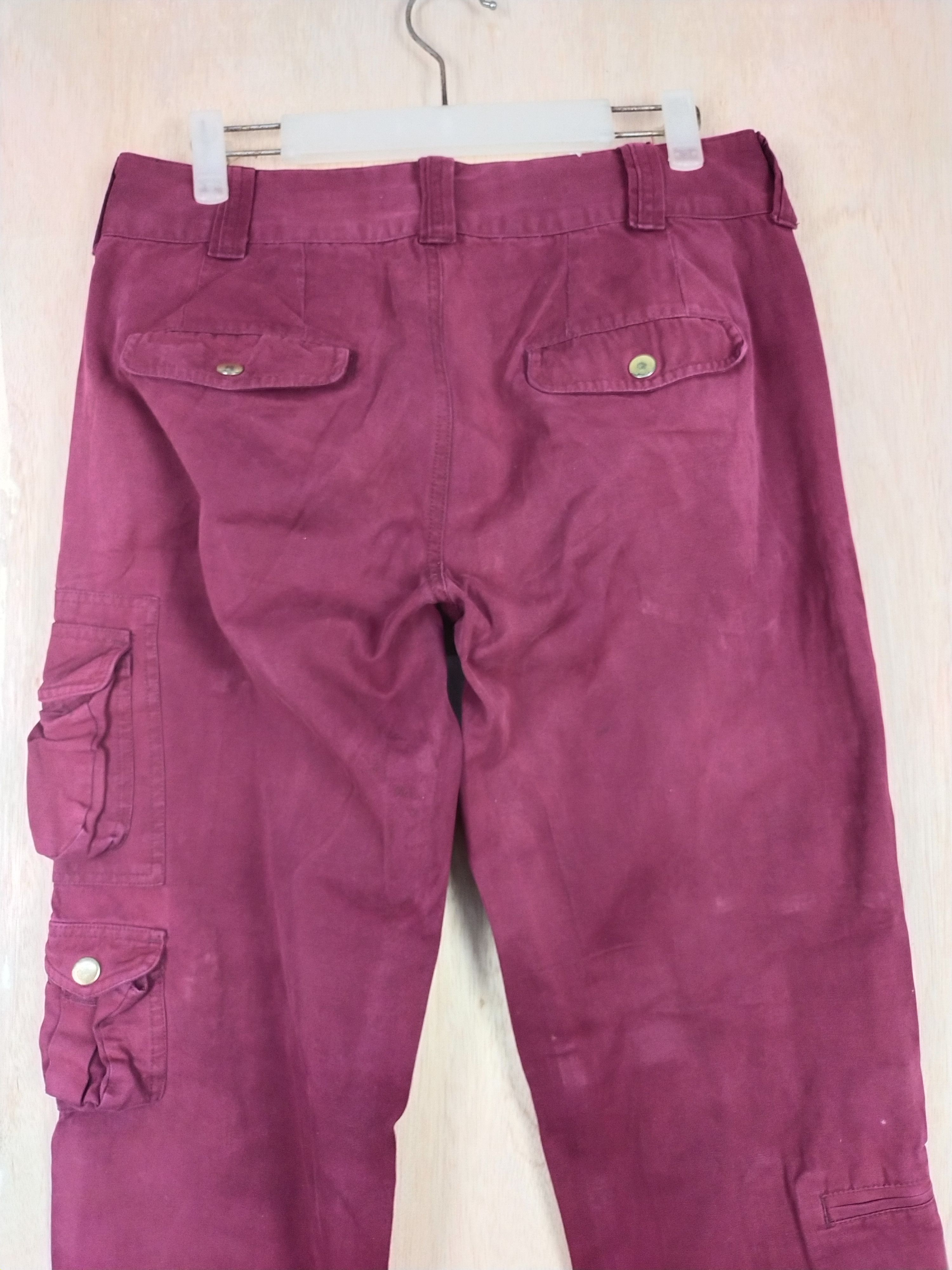 Japanese Brand Tielocken Red multi pocket tactical Cargo Pants #3448 Size US 30 / EU 46 - 9 Thumbnail