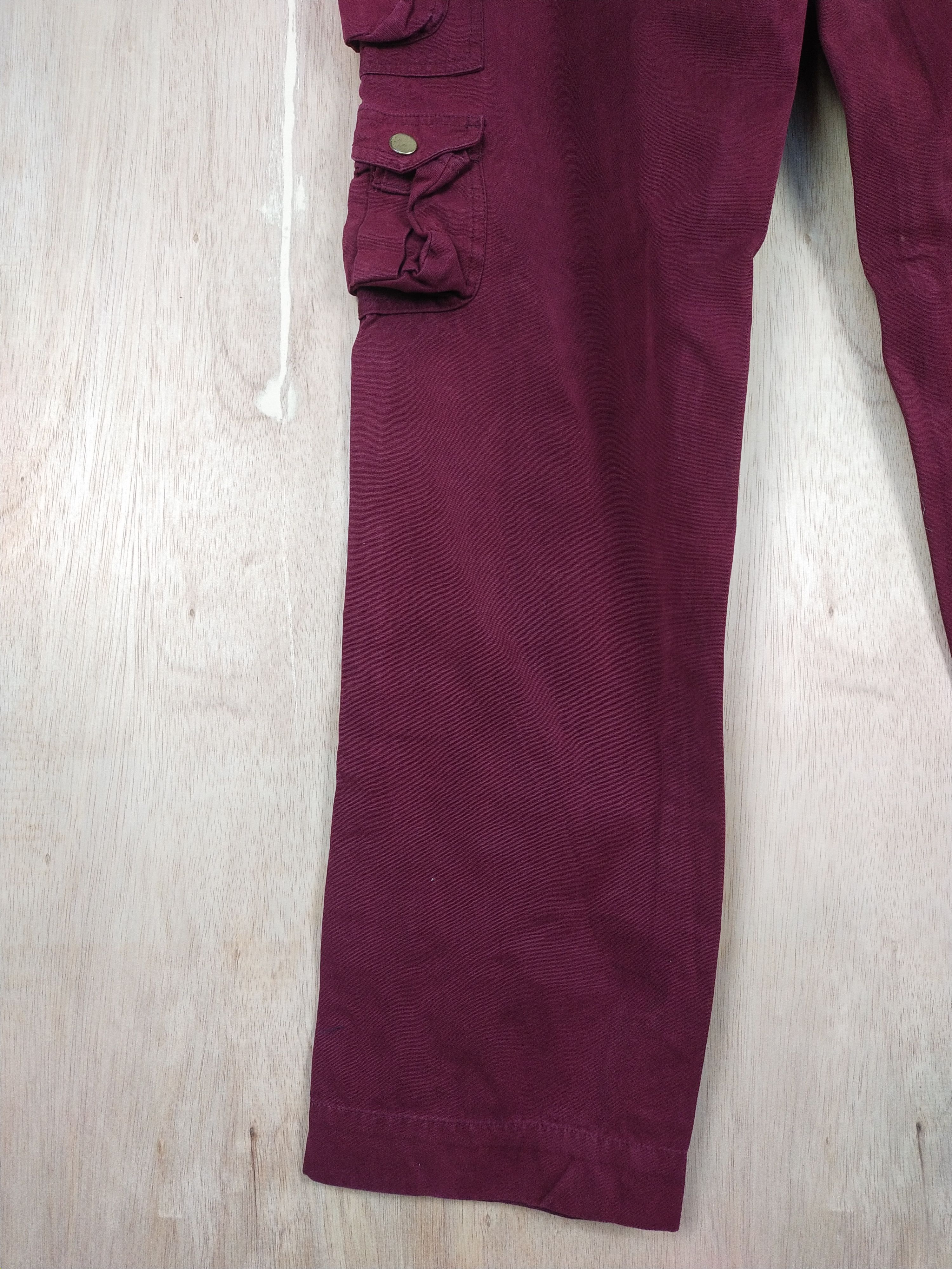 Japanese Brand Tielocken Red multi pocket tactical Cargo Pants #3448 Size US 30 / EU 46 - 13 Thumbnail