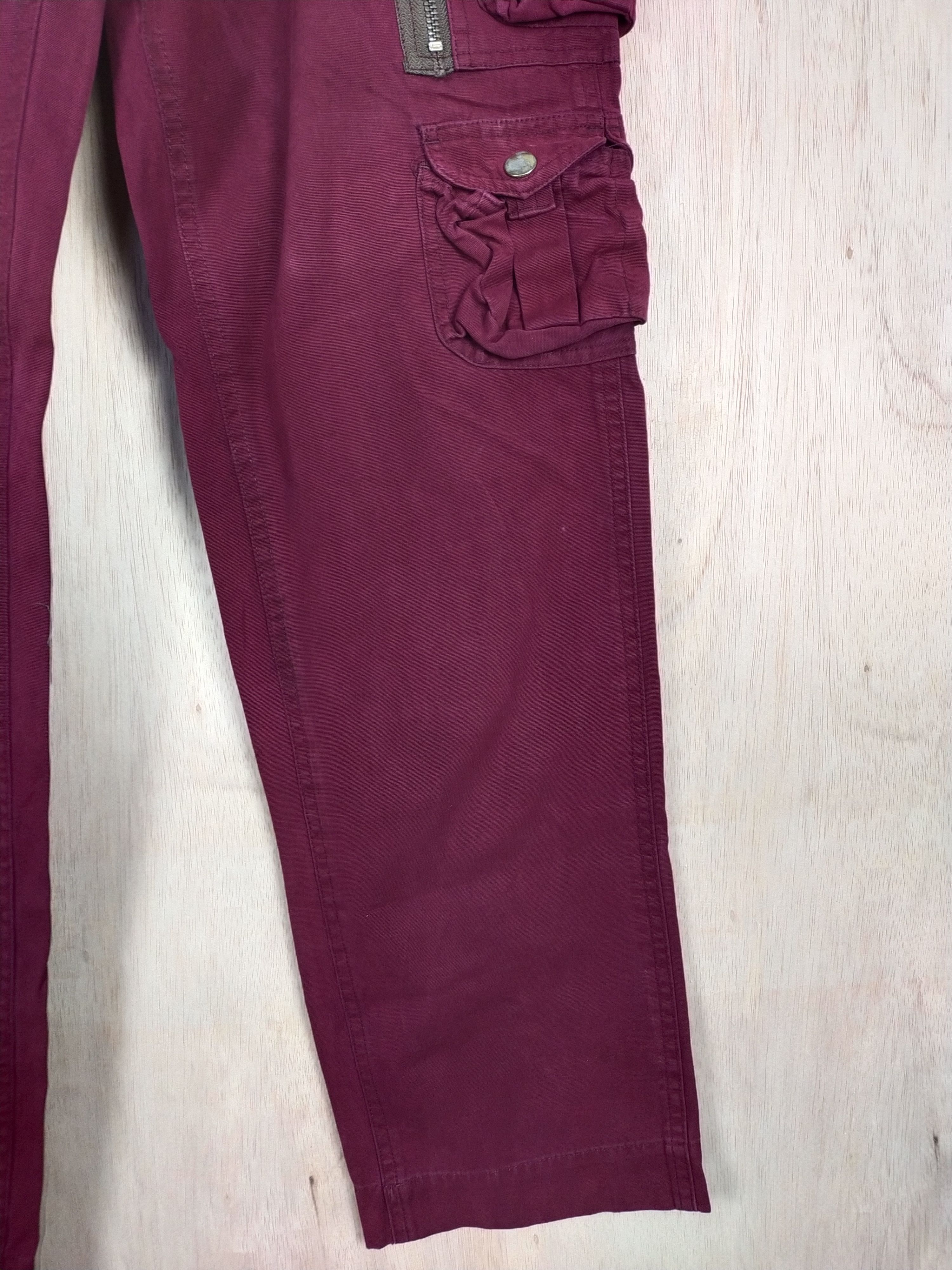 Japanese Brand Tielocken Red multi pocket tactical Cargo Pants #3448 Size US 30 / EU 46 - 7 Thumbnail