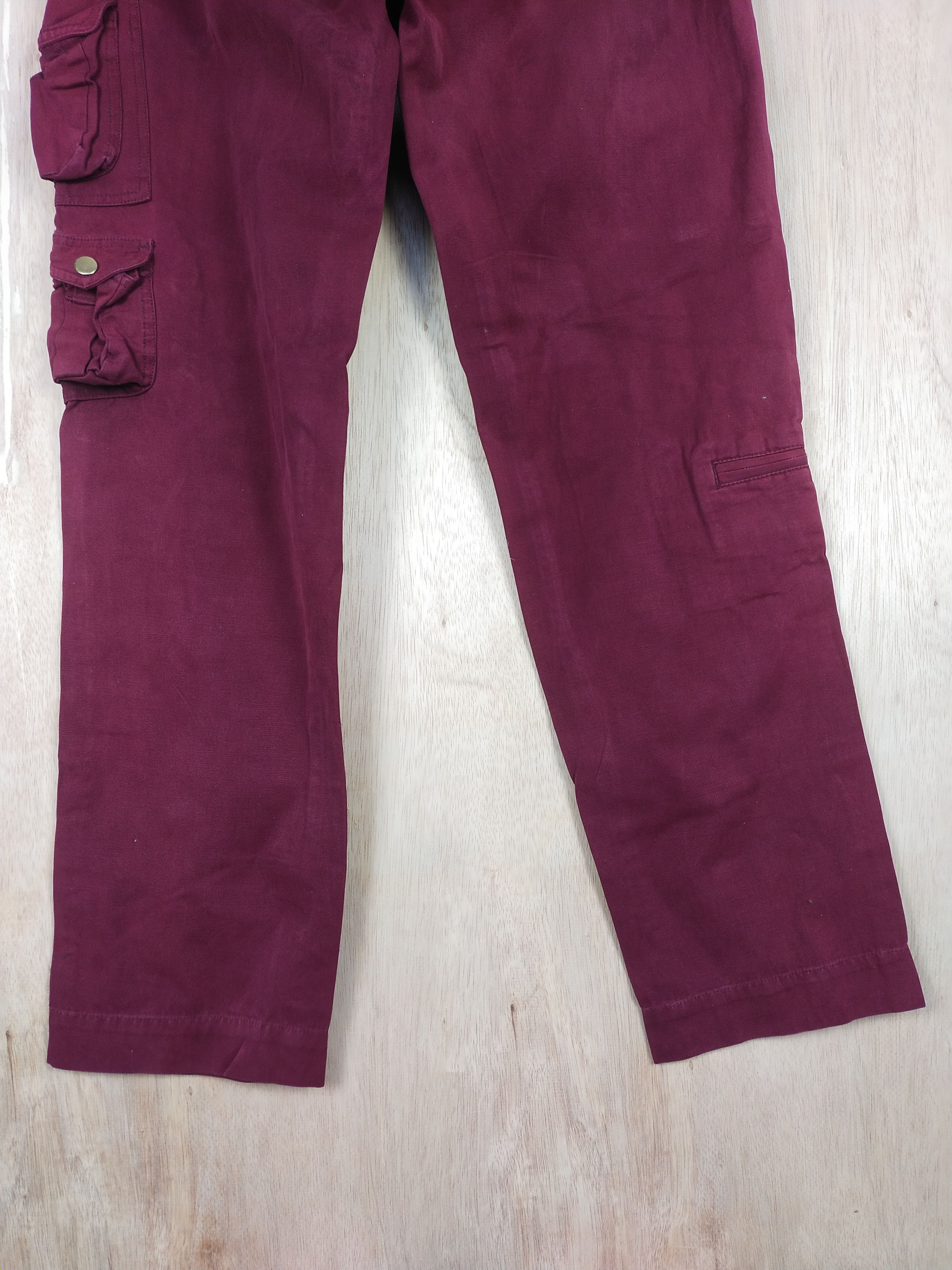 Japanese Brand Tielocken Red multi pocket tactical Cargo Pants #3448 Size US 30 / EU 46 - 10 Thumbnail