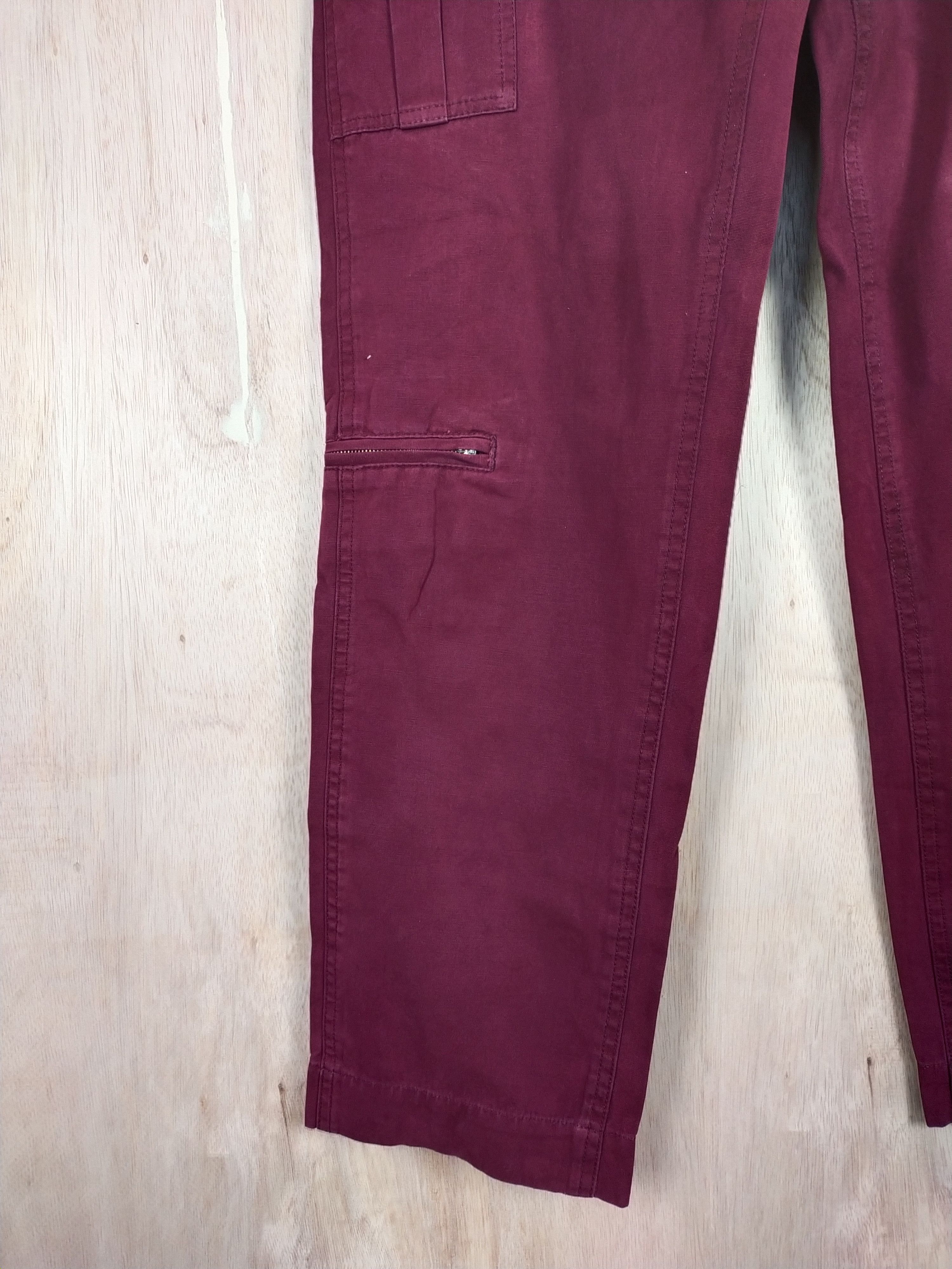 Japanese Brand Tielocken Red multi pocket tactical Cargo Pants #3448 Size US 30 / EU 46 - 6 Thumbnail