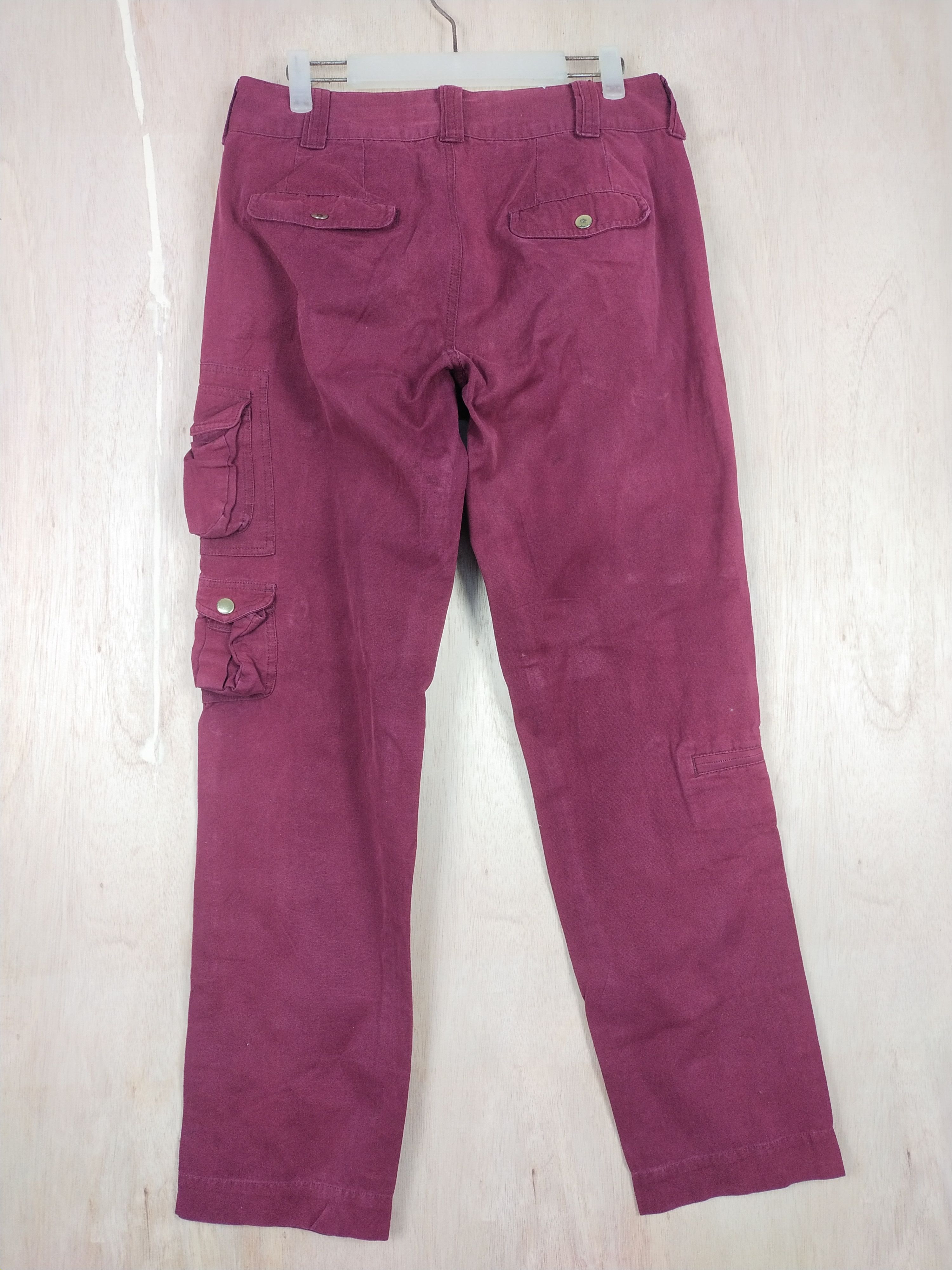 Japanese Brand Tielocken Red multi pocket tactical Cargo Pants #3448 Size US 30 / EU 46 - 8 Thumbnail