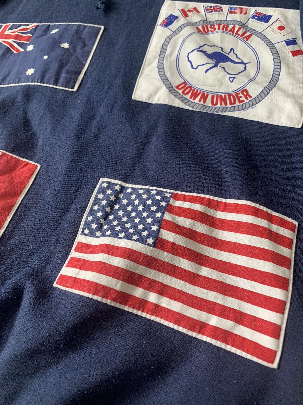 Vintage Sweatshirt AUSTRALIAN With Flag Rare Design Size US M / EU 48-50 / 2 - 3 Thumbnail