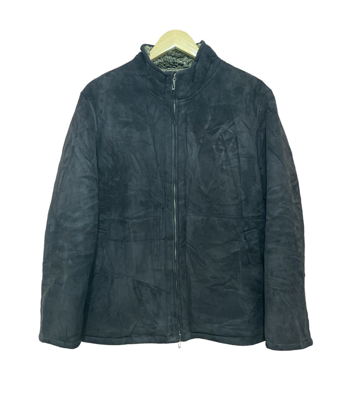 Tete Homme TETE HOMME VELVET LINED FUR SUPER BLACK JACKET Size US L / EU 52-54 / 3 - 1 Thumbnail