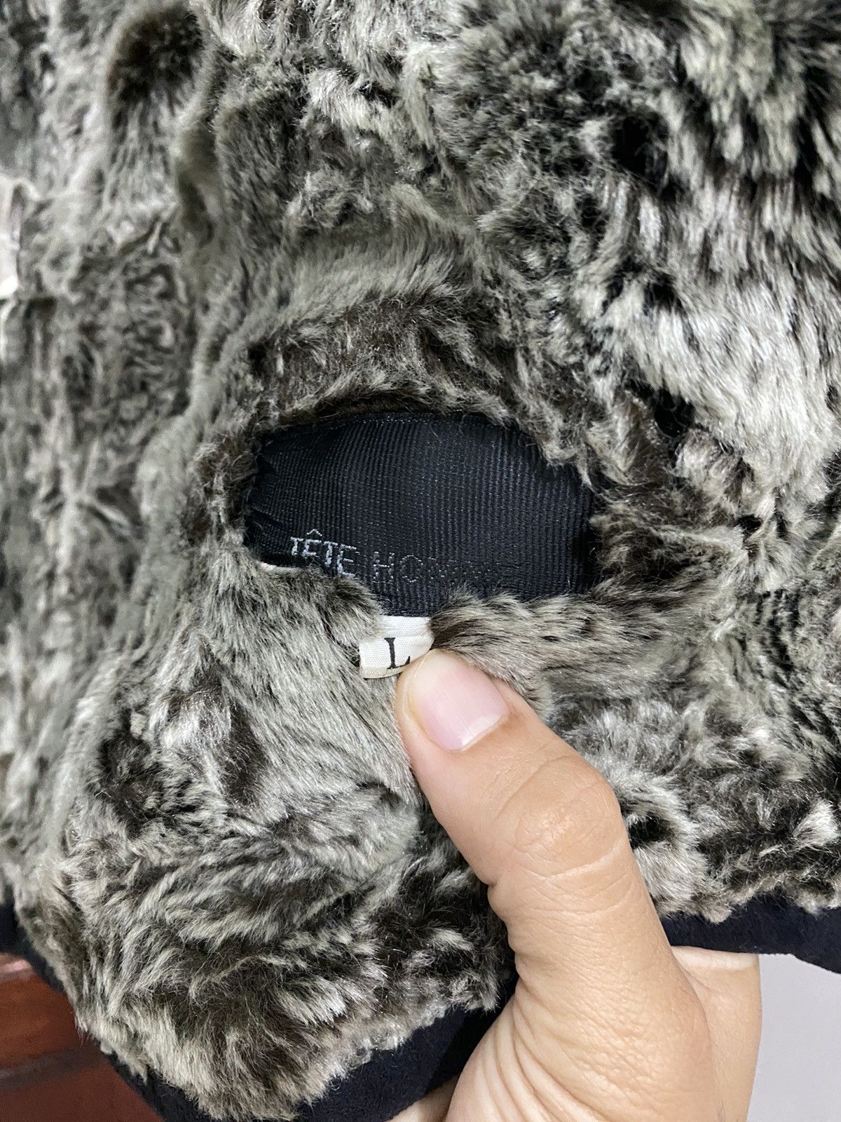 Tete Homme TETE HOMME VELVET LINED FUR SUPER BLACK JACKET Size US L / EU 52-54 / 3 - 6 Thumbnail
