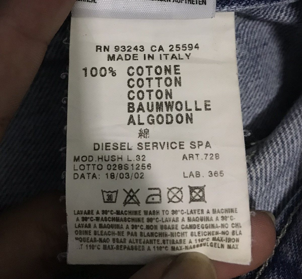 Diesel × Vintage VINTAGE DIESEL MADE IN ITALY DENIM PANTS Size 30" / US 8 / IT 44 - 16 Thumbnail