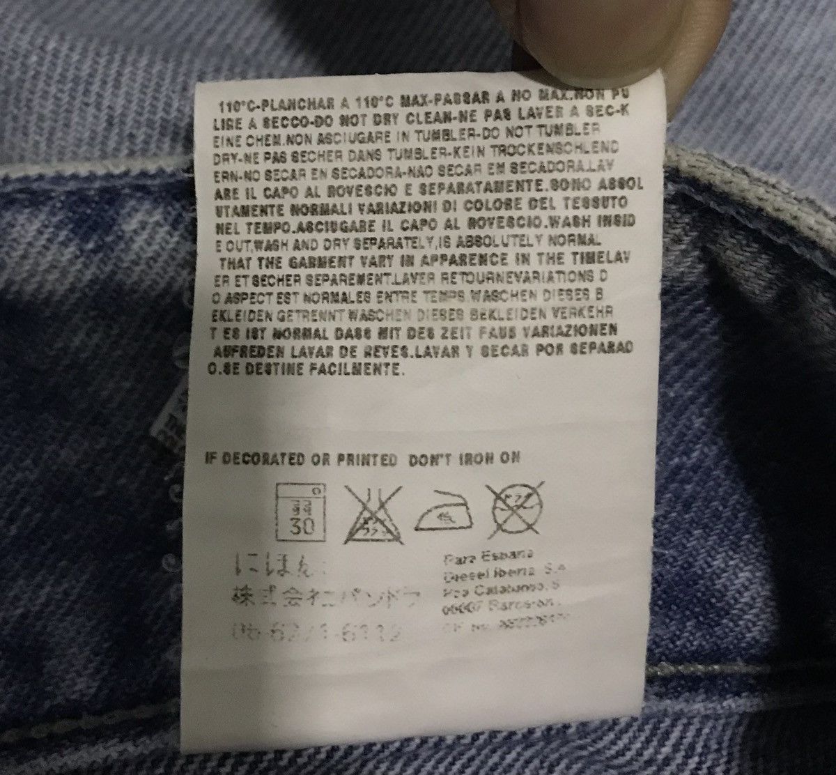 Diesel × Vintage VINTAGE DIESEL MADE IN ITALY DENIM PANTS Size 30" / US 8 / IT 44 - 17 Thumbnail