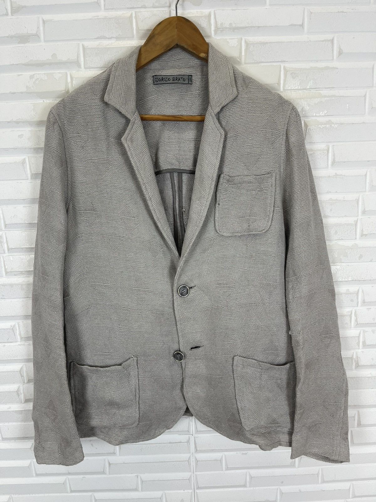 Giorgio Brato Vintage GIORGIO BRATO Italy Knit Jacket Wool Size US S / EU 44-46 / 1 - 2 Thumbnail