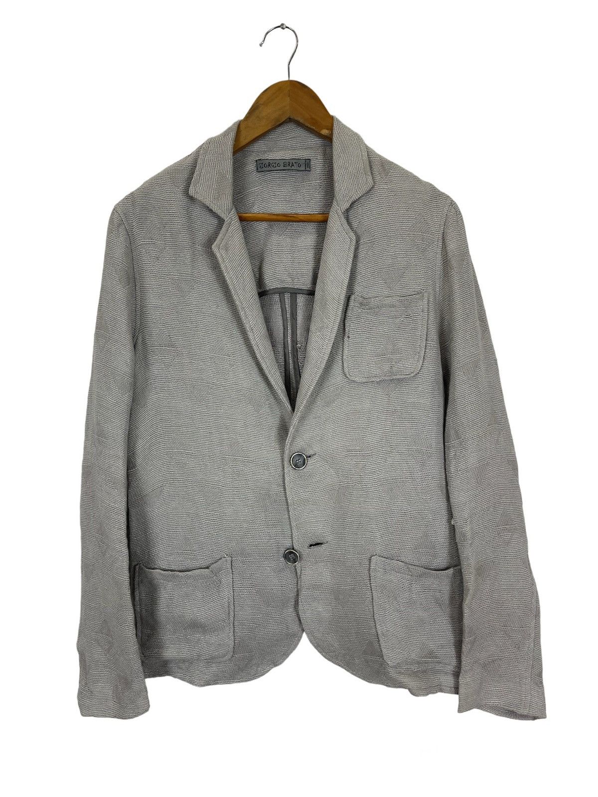Giorgio Brato Vintage GIORGIO BRATO Italy Knit Jacket Wool Size US S / EU 44-46 / 1 - 1 Thumbnail