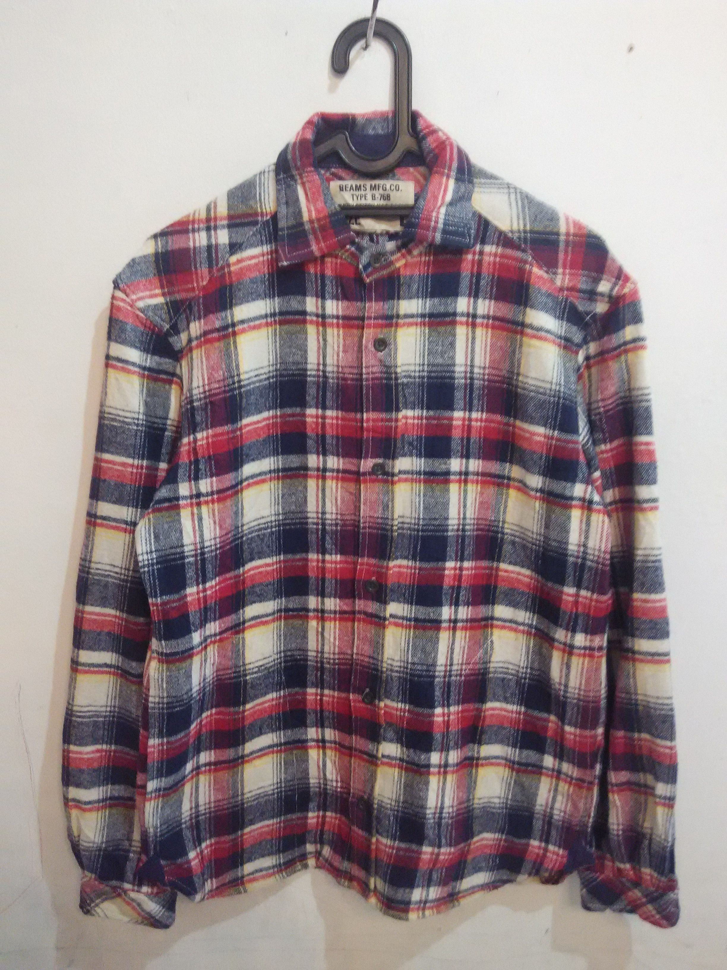 Beams Plus Heavyweight flannel shirt side pocket | Grailed