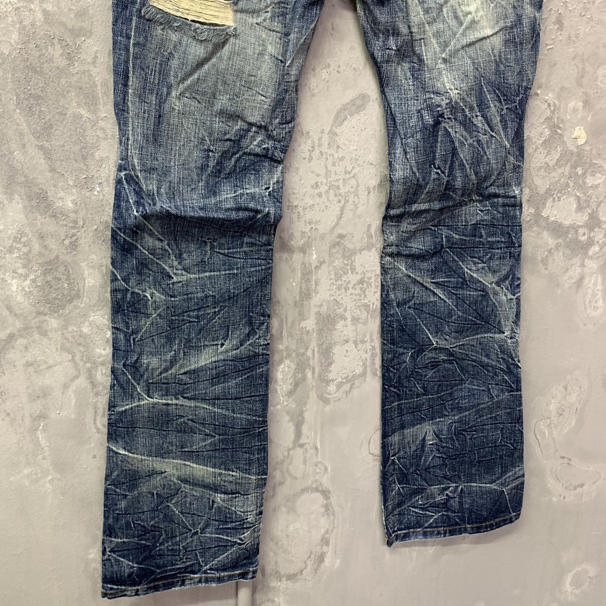 If Six Was Nine 🔥Flared Sick🔥Season Jiimax Lightning Distressed Denim Size US 30 / EU 46 - 13 Thumbnail
