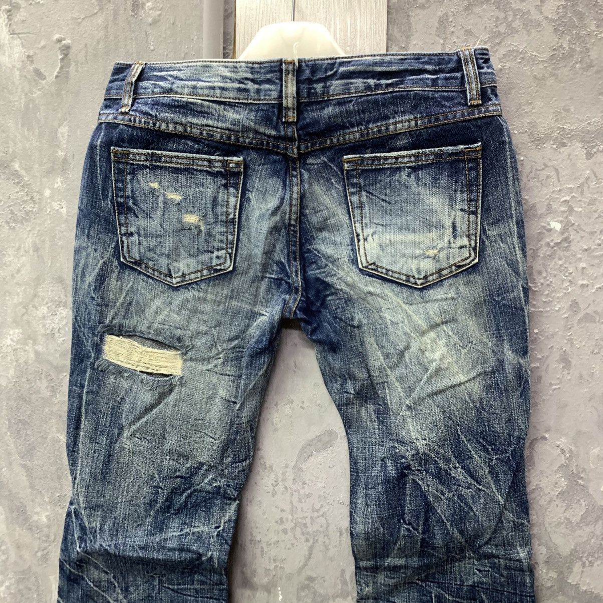 If Six Was Nine 🔥Flared Sick🔥Season Jiimax Lightning Distressed Denim Size US 30 / EU 46 - 12 Thumbnail