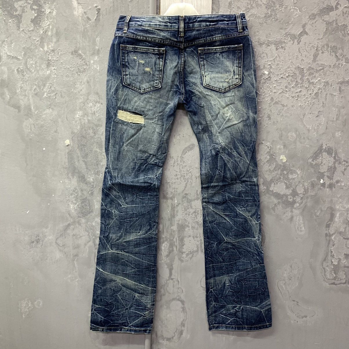 If Six Was Nine 🔥Flared Sick🔥Season Jiimax Lightning Distressed Denim Size US 30 / EU 46 - 11 Thumbnail