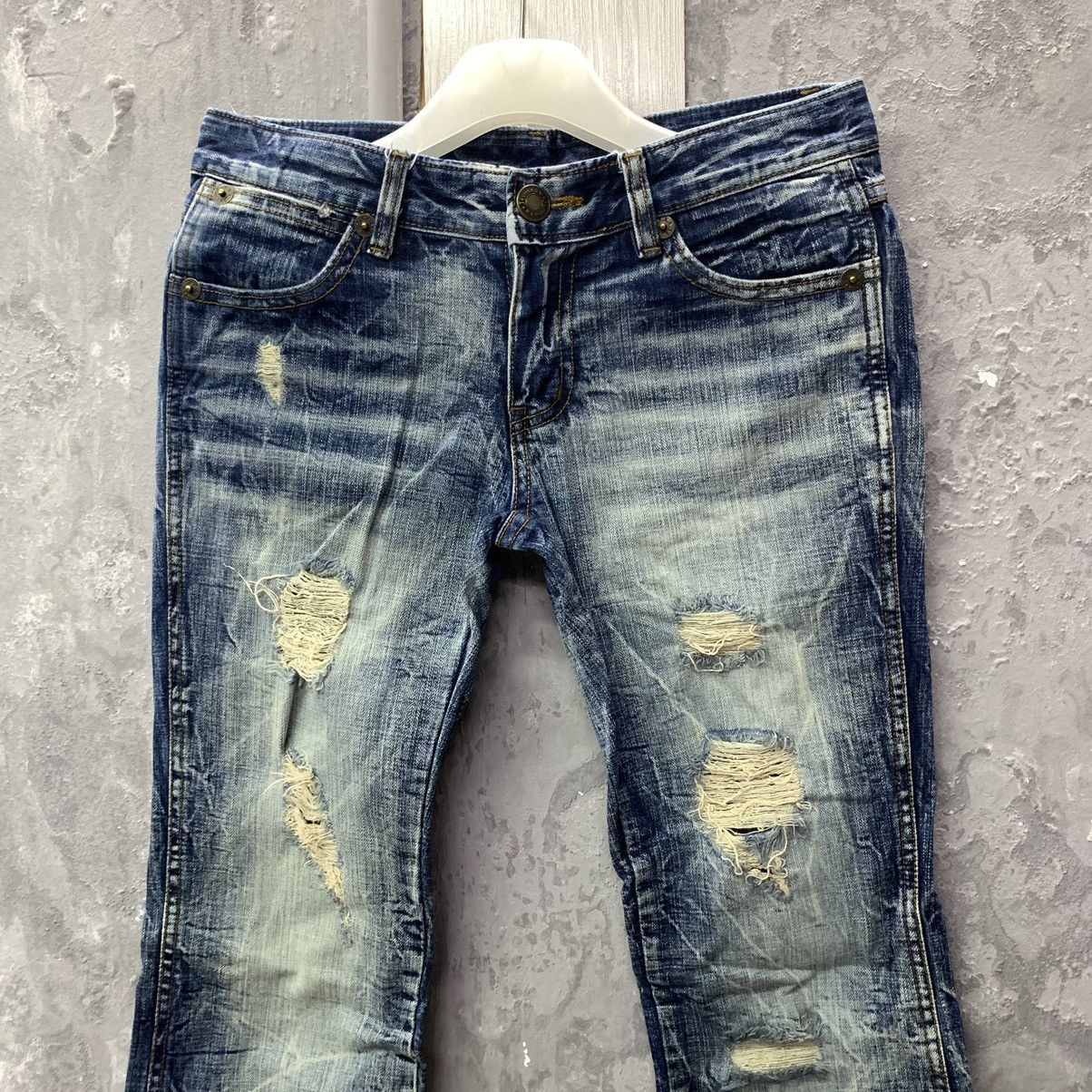 If Six Was Nine 🔥Flared Sick🔥Season Jiimax Lightning Distressed Denim Size US 30 / EU 46 - 4 Thumbnail