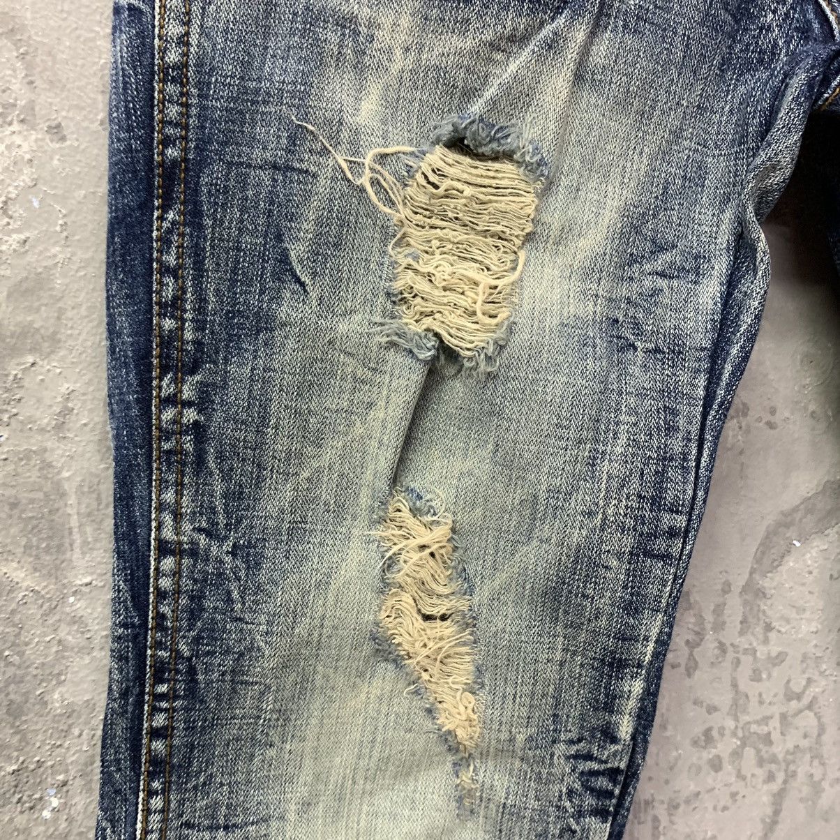 If Six Was Nine 🔥Flared Sick🔥Season Jiimax Lightning Distressed Denim Size US 30 / EU 46 - 6 Thumbnail
