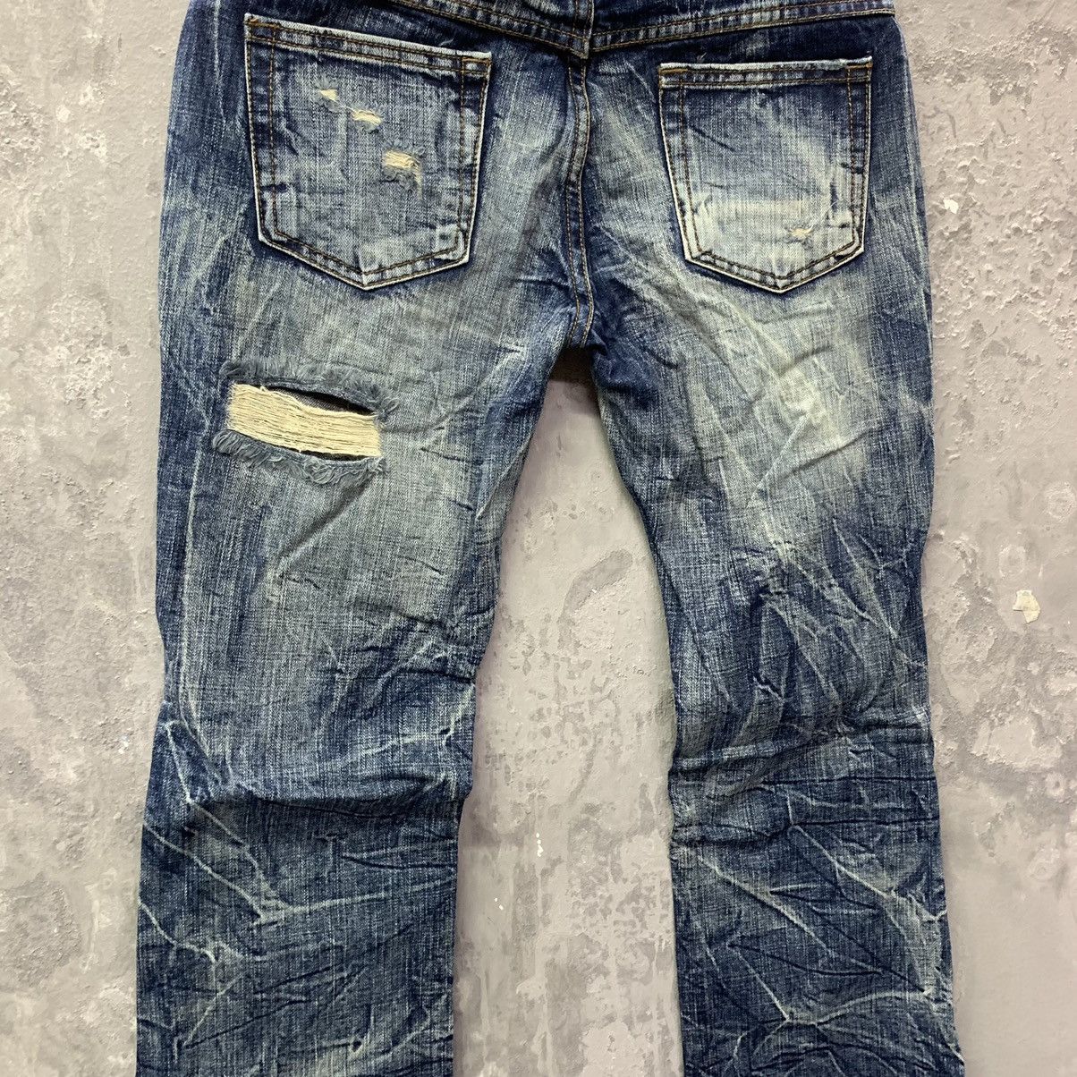 If Six Was Nine 🔥Flared Sick🔥Season Jiimax Lightning Distressed Denim Size US 30 / EU 46 - 14 Thumbnail