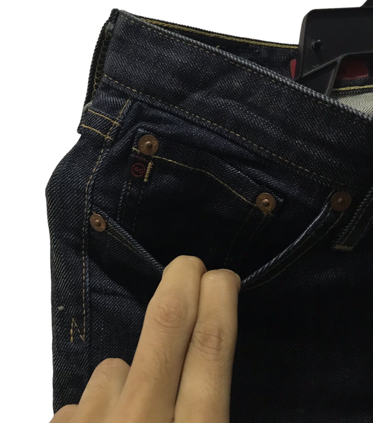 AG Adriano Goldschmied × Vintage VINTAGE ADRIANO GOLDSCHMIED MADE IN USA DENIM PANTS Size 30" / US 8 / IT 44 - 6 Thumbnail