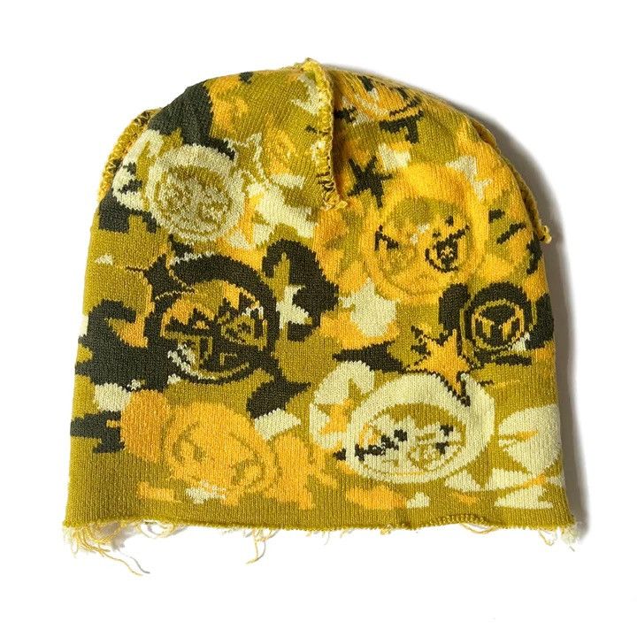 Happy99 THREADTEK YELLOW CAMO BEANIE | Grailed
