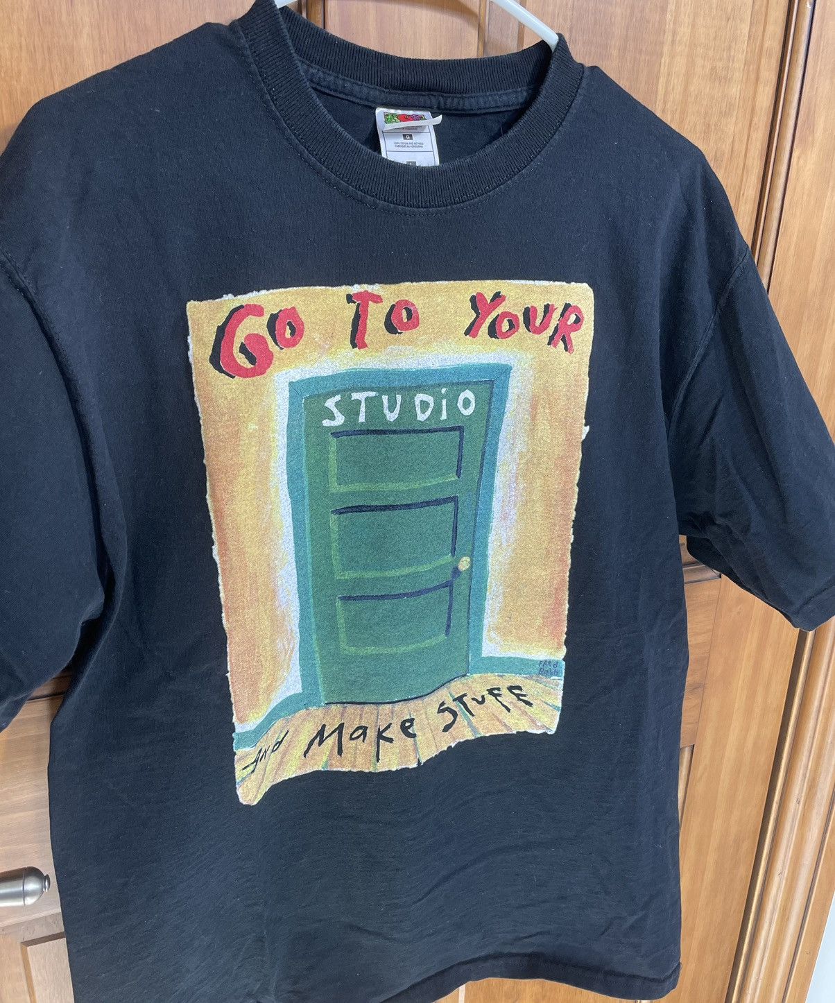 Fruit Of The Loom × Vintage Vintage graphic tee Size US L / EU 52-54 / 3 - 1 Thumbnail