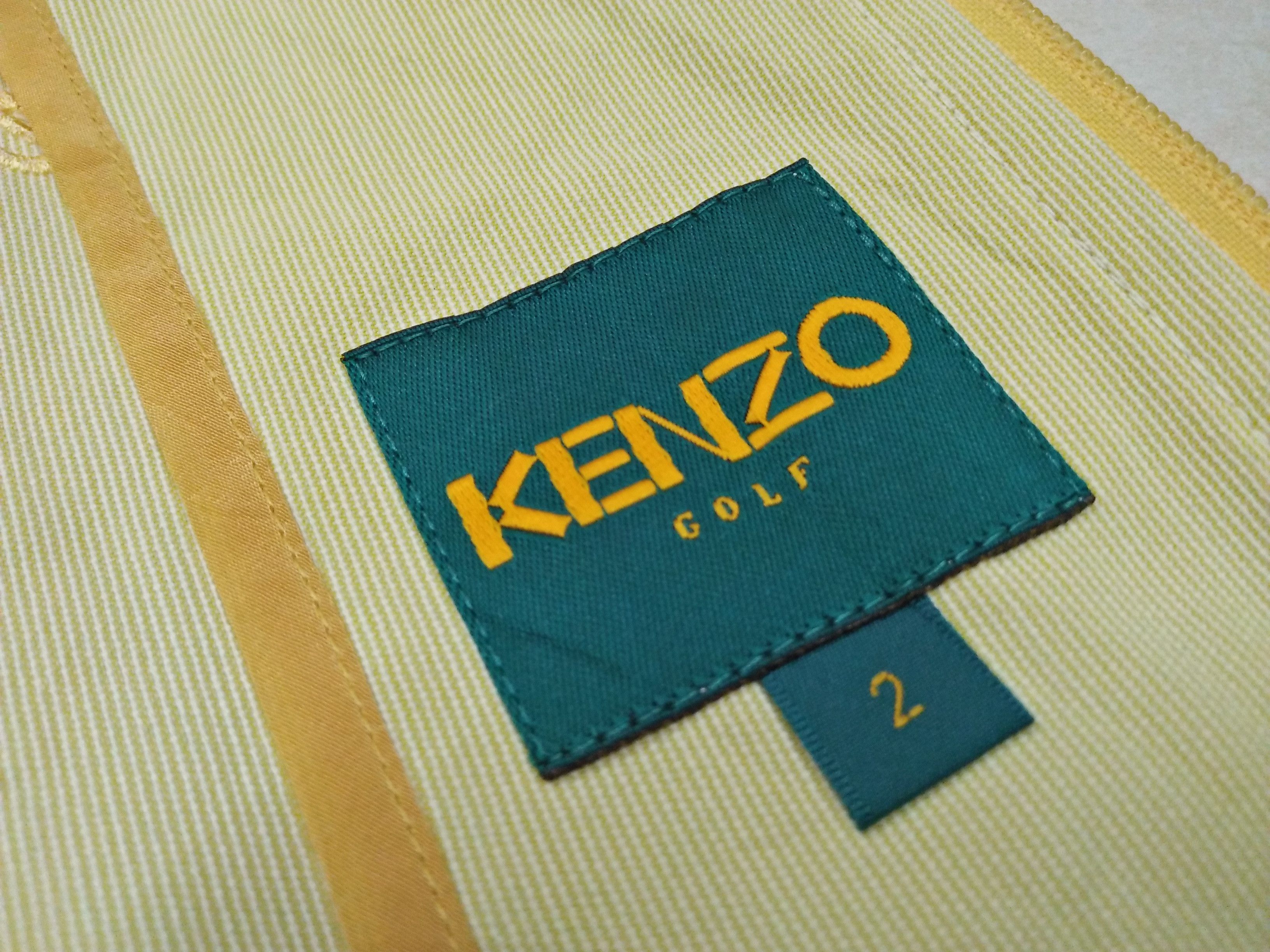Kenzo KENZO Golf Embroidered Lite Yellow Sleeveless Jacket Vest Size US M / EU 48-50 / 2 - 7 Thumbnail