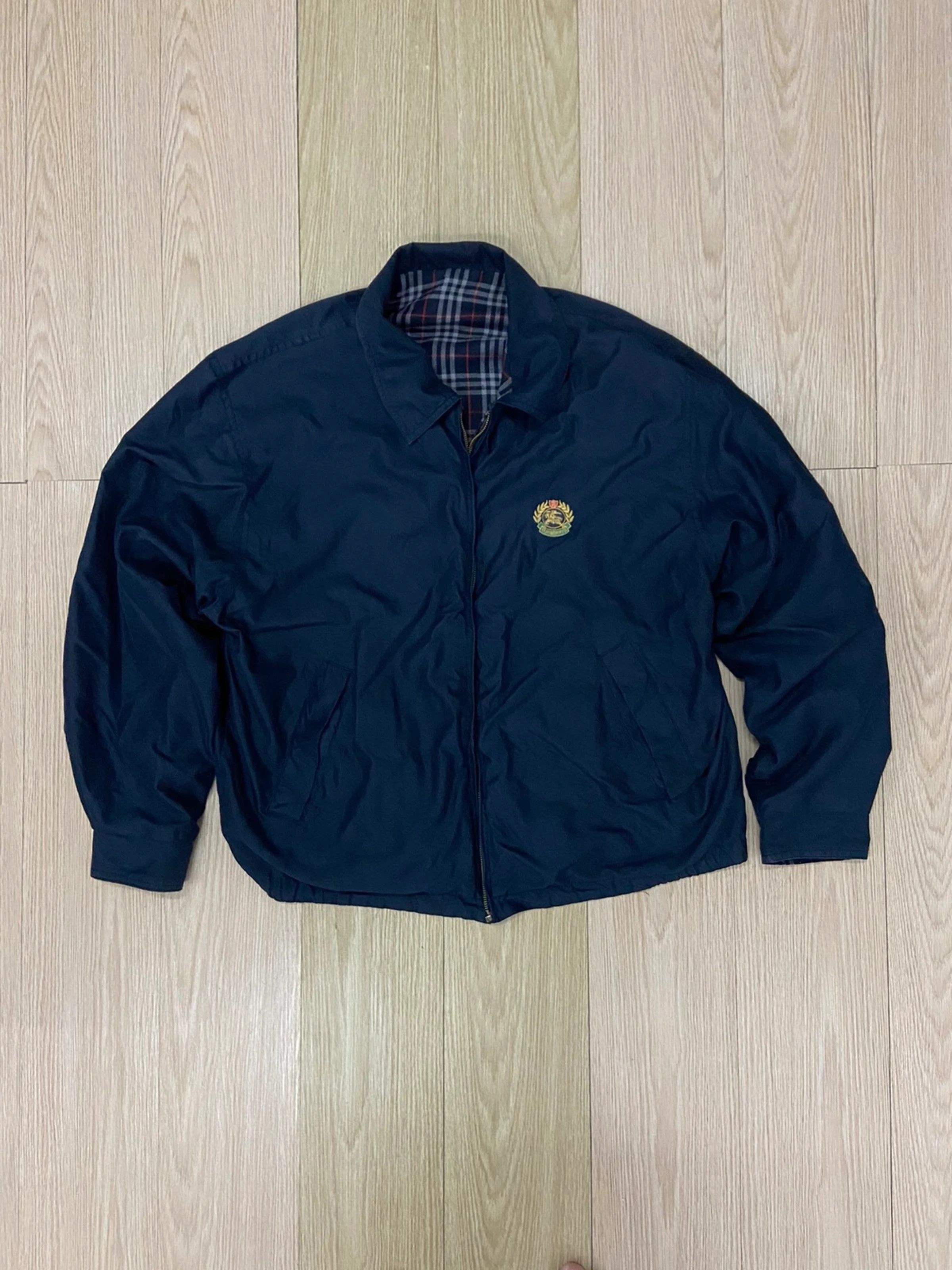 【TAKE 】BURBERRY 青黒ストライプジャケット