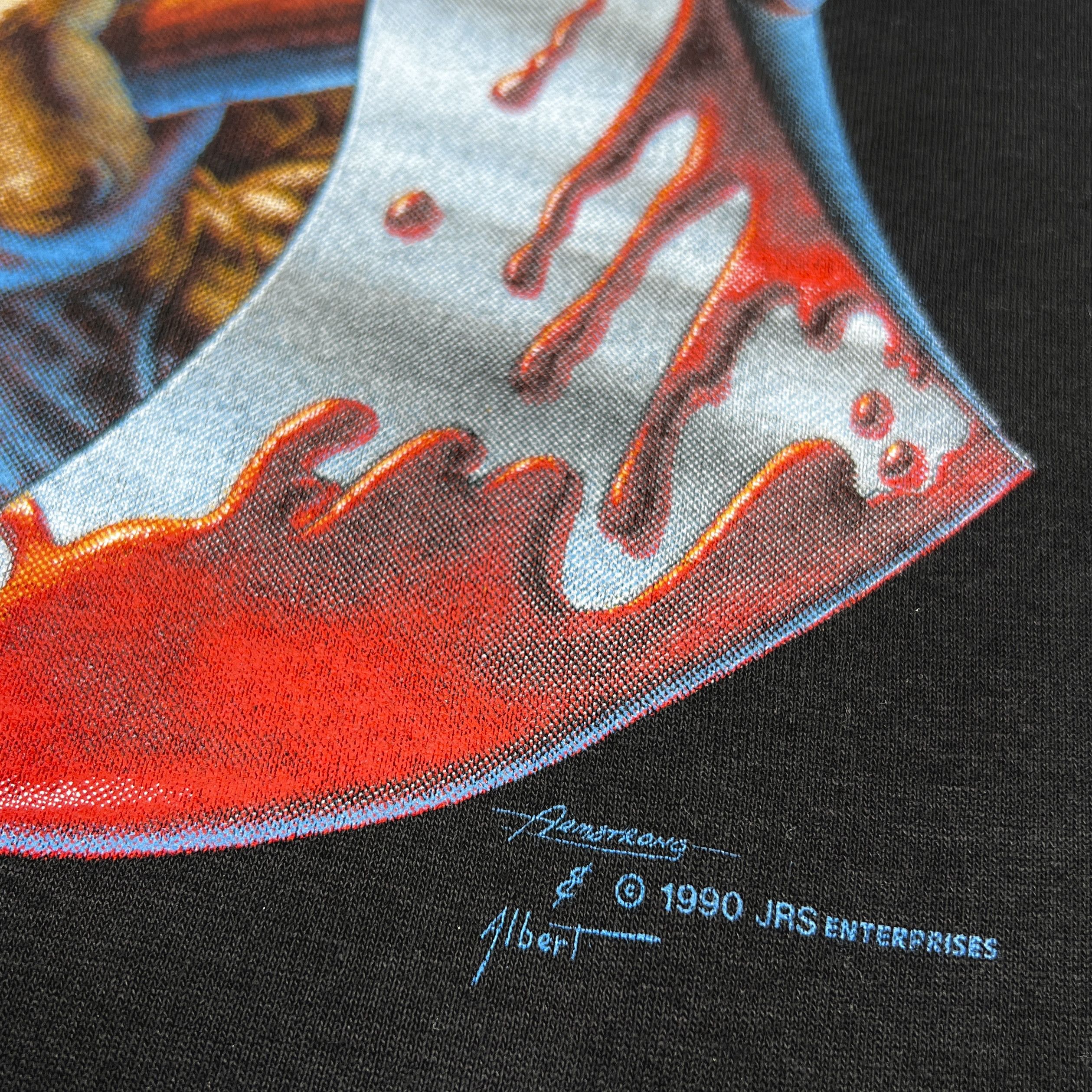 Vintage Vintage 1990 JRS Enterprises ‘Next’ Executioner T Shirt Size US XL / EU 56 / 4 - 5 Thumbnail