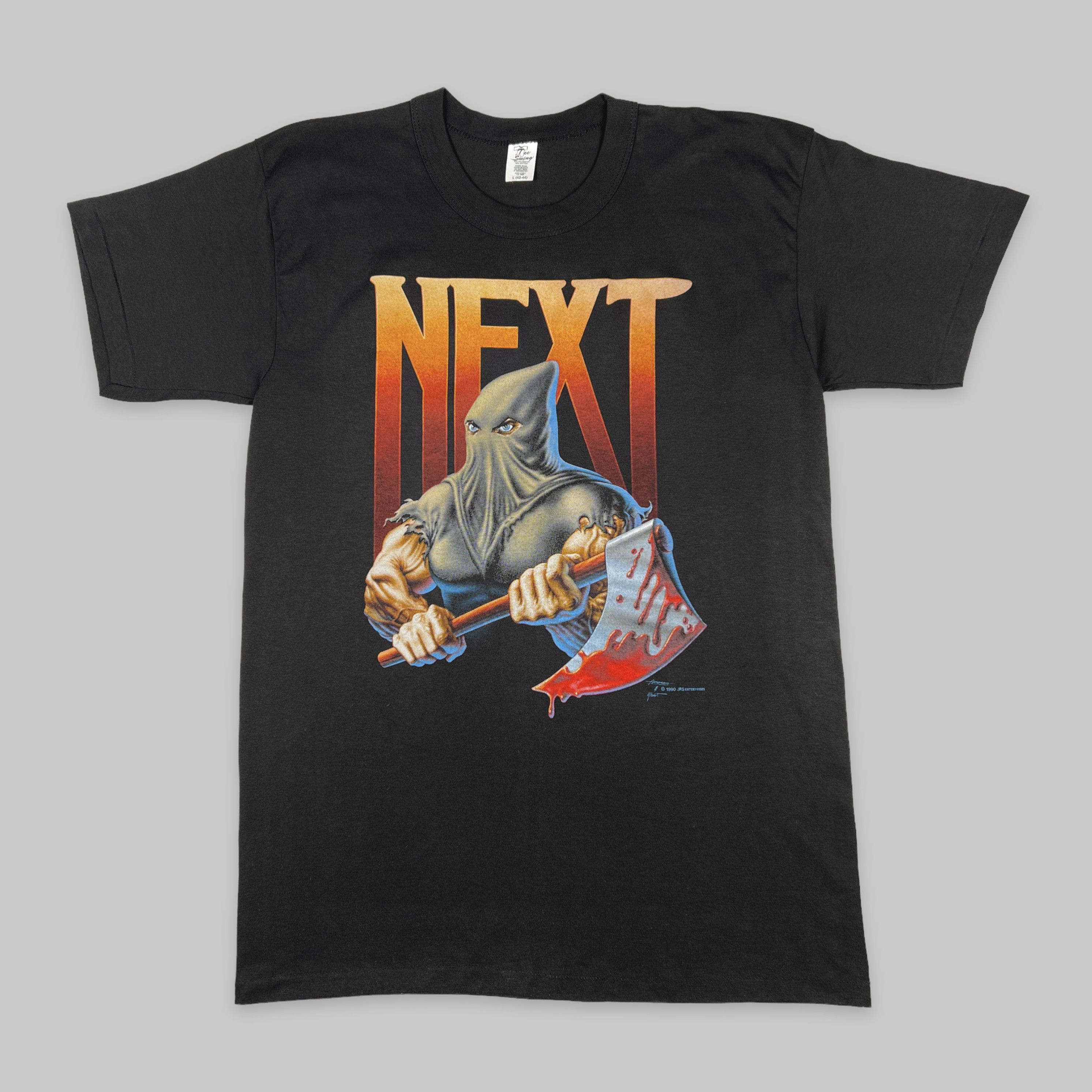 Vintage Vintage 1990 JRS Enterprises ‘Next’ Executioner T Shirt Size US XL / EU 56 / 4 - 1 Thumbnail