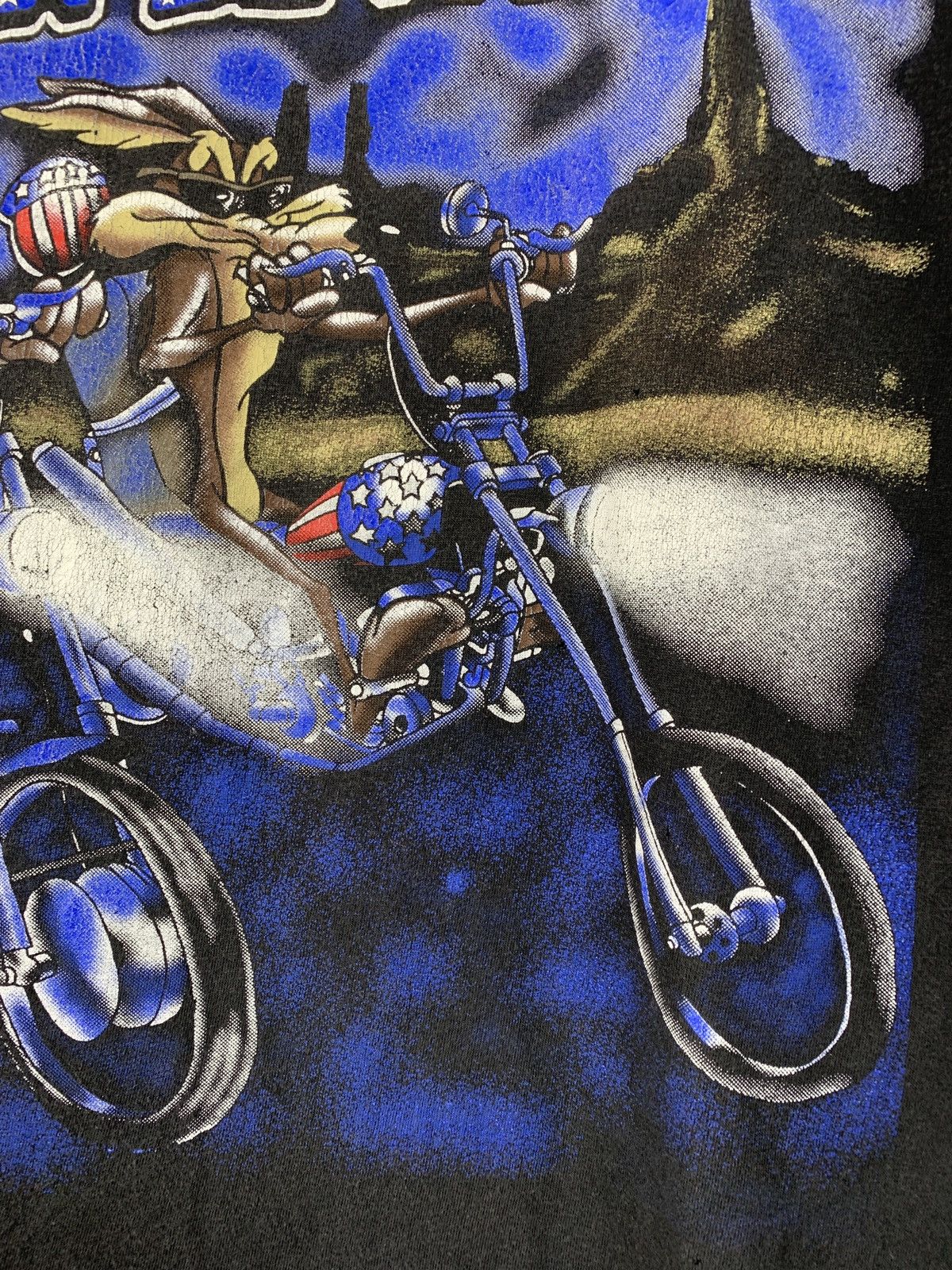 Cartoon Network 90s Vintage Born To Be Wild Taz Coyote Space Jam T-Shirt Size US L / EU 52-54 / 3 - 6 Thumbnail
