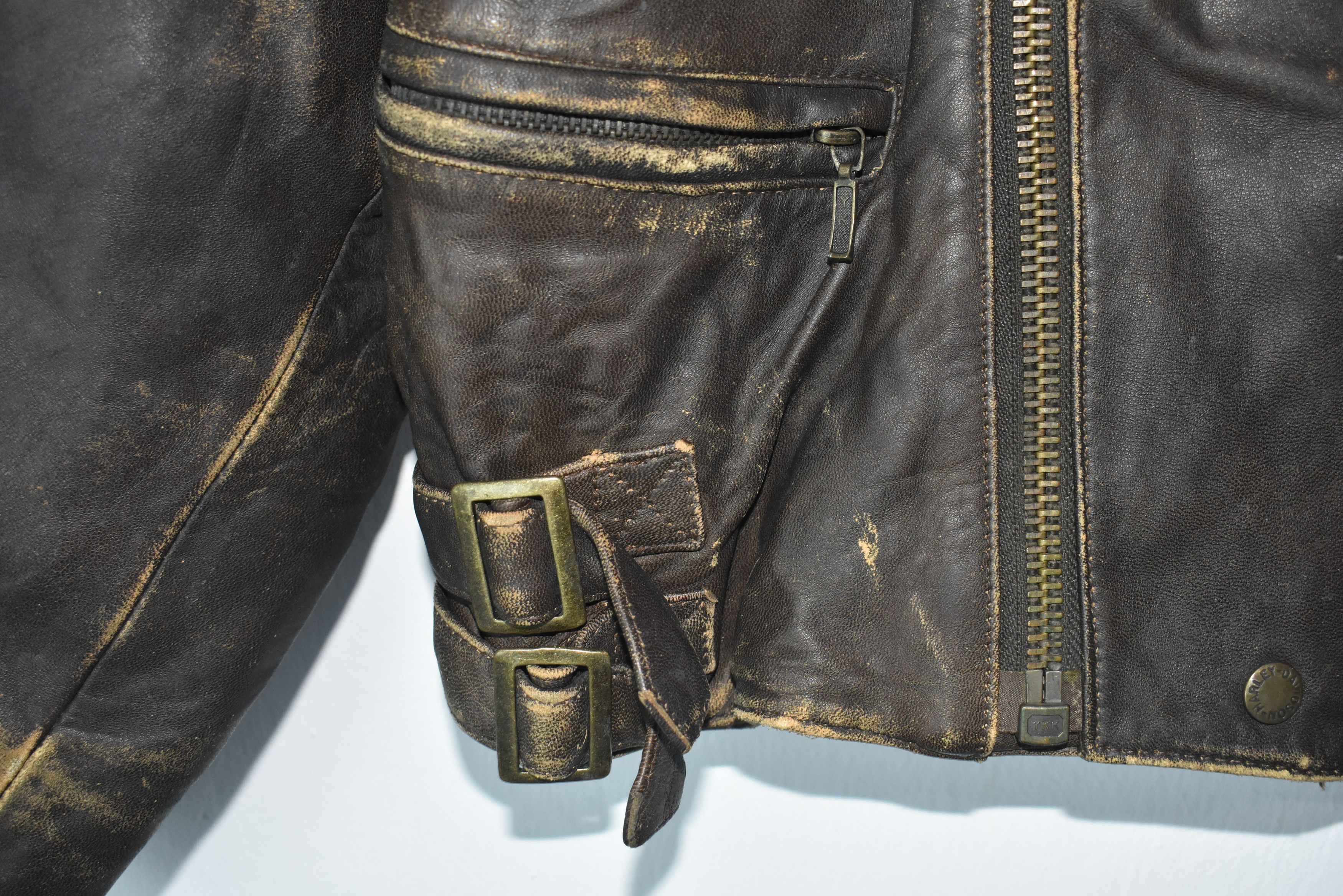 Harley Davidson × Vintage A006 Harley Davidson Motorcycle Leather Jacket Like Perfecto Size US M / EU 48-50 / 2 - 4 Thumbnail