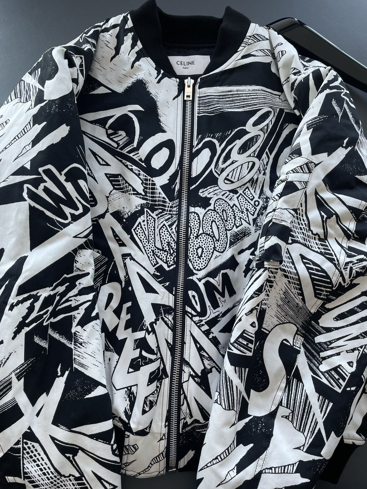 Celine × Hedi Slimane $4k Celine by Hedi Slimane x Christian Marclay Teddy Bomber Size 3XL / US 20-22 - 25 Thumbnail