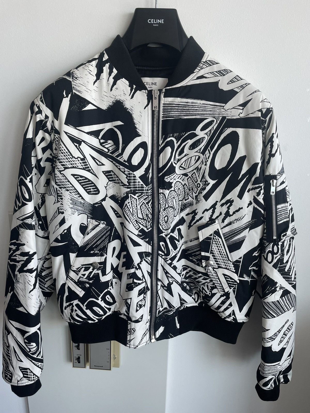 Celine × Hedi Slimane $4k Celine by Hedi Slimane x Christian Marclay Teddy Bomber Size 3XL / US 20-22 - 4 Thumbnail