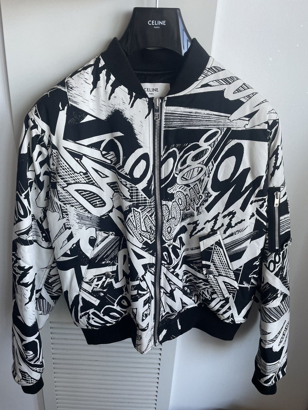 Celine × Hedi Slimane $4k Celine by Hedi Slimane x Christian Marclay Teddy Bomber Size 3XL / US 20-22 - 21 Thumbnail