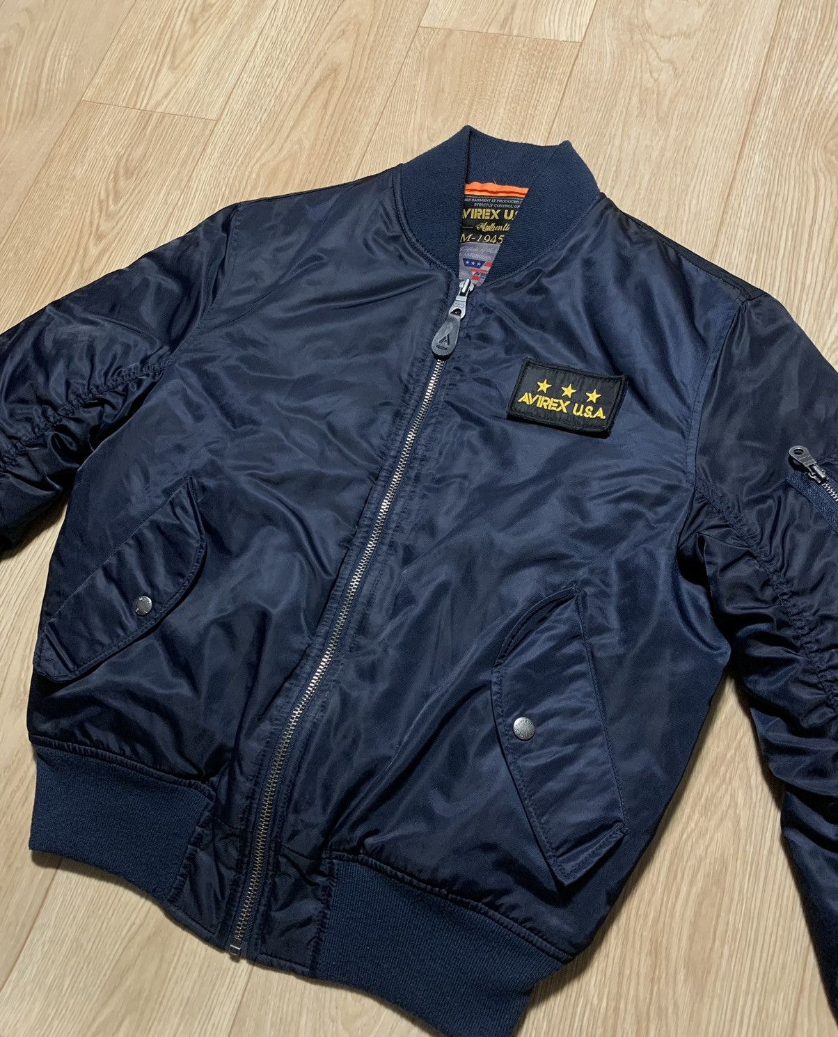 Avirex 💣 AVIREX USA Bomber Jacket Military Size US M / EU 48-50 / 2 - 2 Thumbnail