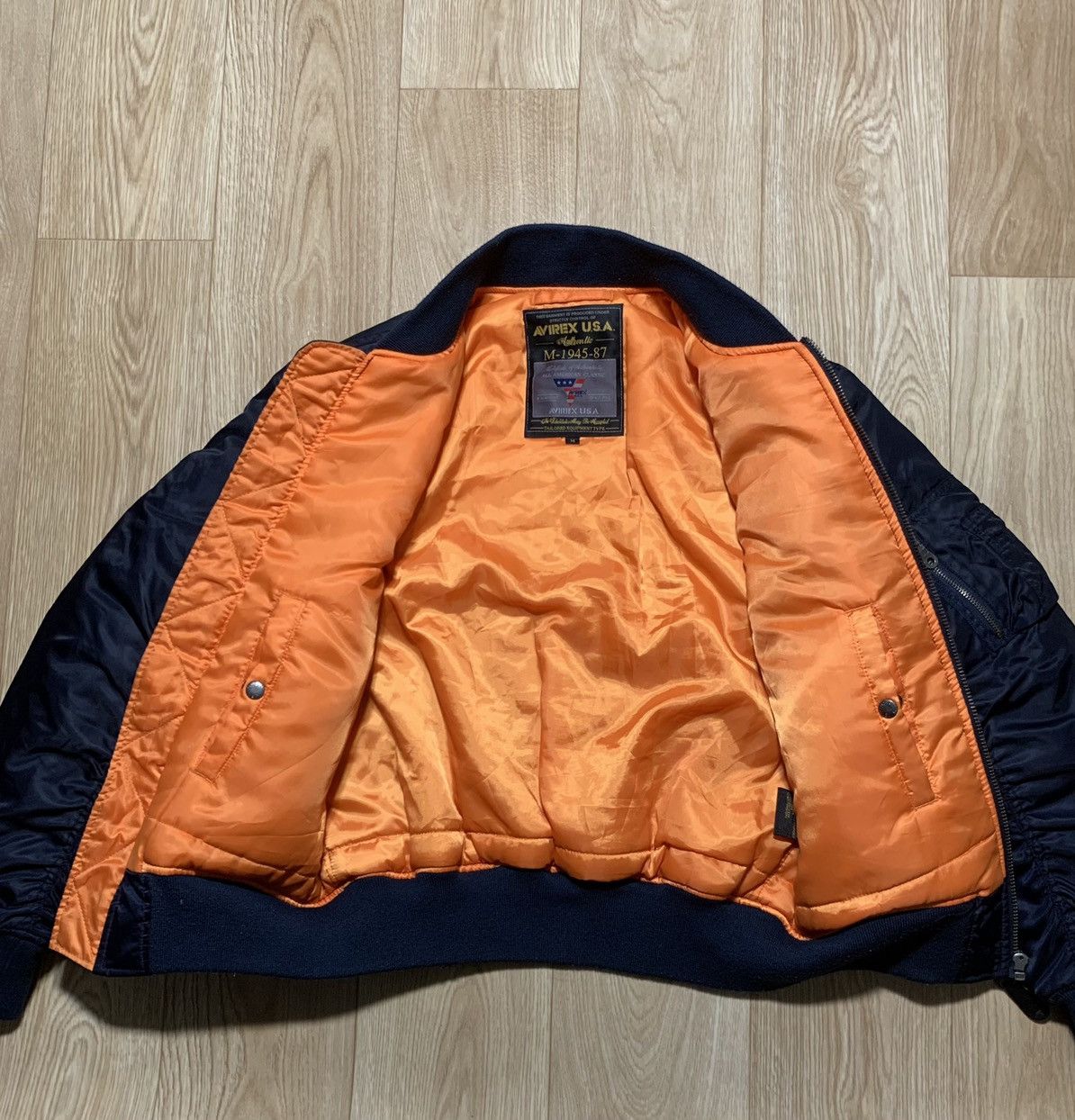 Avirex 💣 AVIREX USA Bomber Jacket Military Size US M / EU 48-50 / 2 - 7 Thumbnail