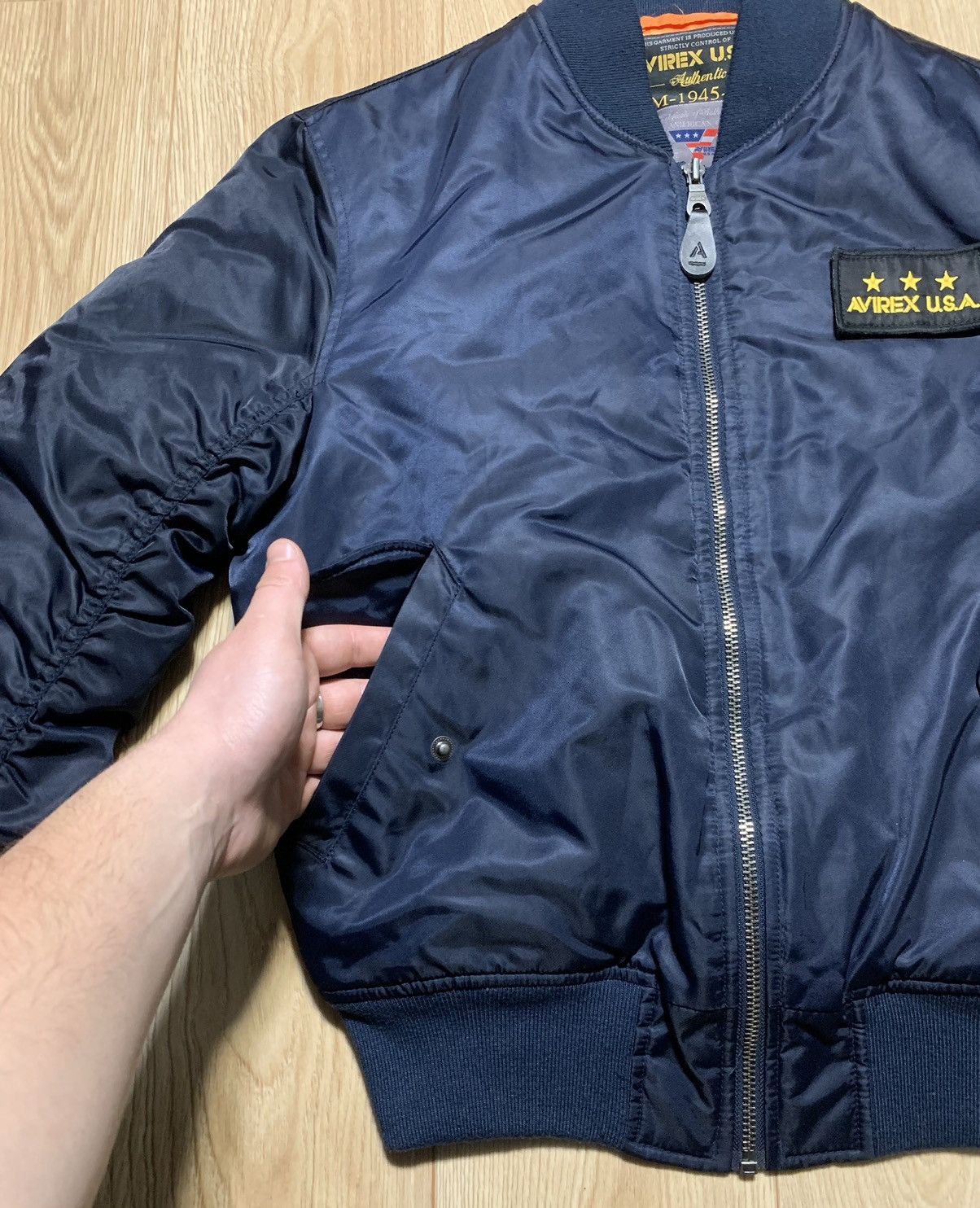 Avirex 💣 AVIREX USA Bomber Jacket Military Size US M / EU 48-50 / 2 - 6 Thumbnail