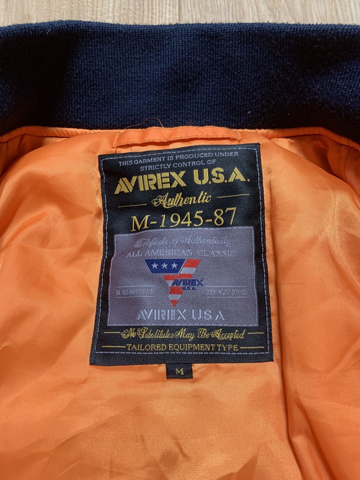 Avirex 💣 AVIREX USA Bomber Jacket Military Size US M / EU 48-50 / 2 - 9 Thumbnail
