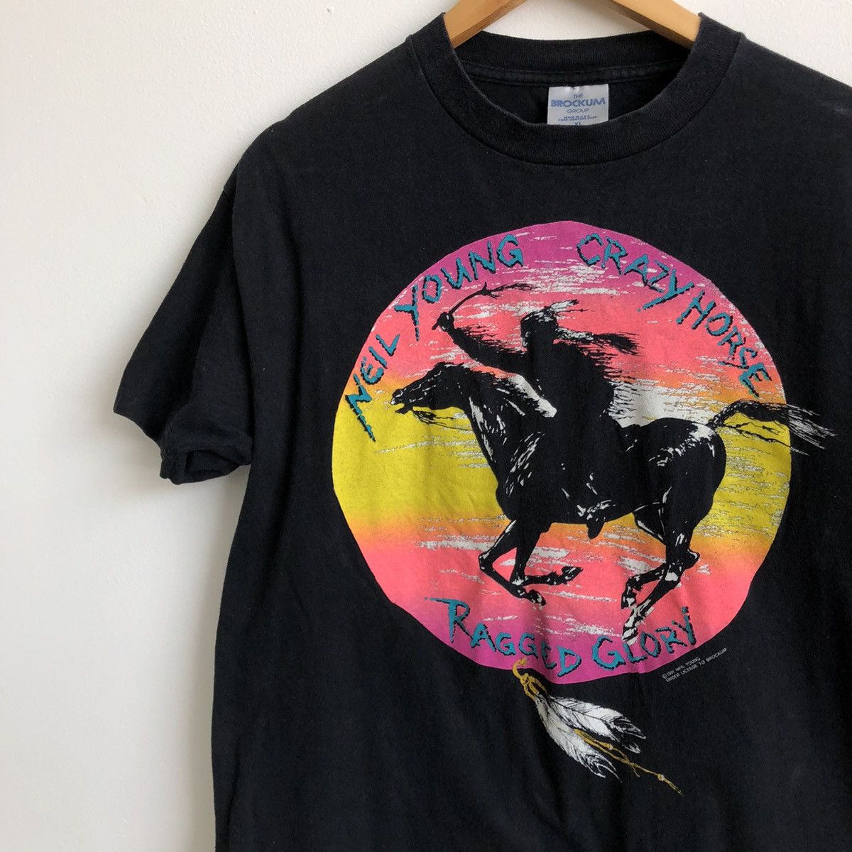 Band Tees × Vintage Vintage 1991 Neil Young Crazy Horse Tour Shirt XL Brockum Size US XL / EU 56 / 4 - 4 Thumbnail