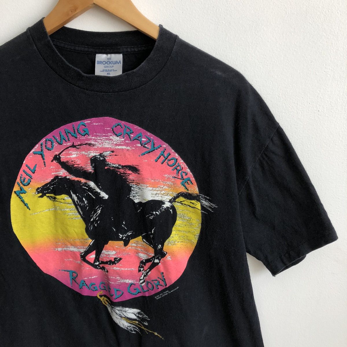 Band Tees × Vintage Vintage 1991 Neil Young Crazy Horse Tour Shirt XL Brockum Size US XL / EU 56 / 4 - 9 Thumbnail