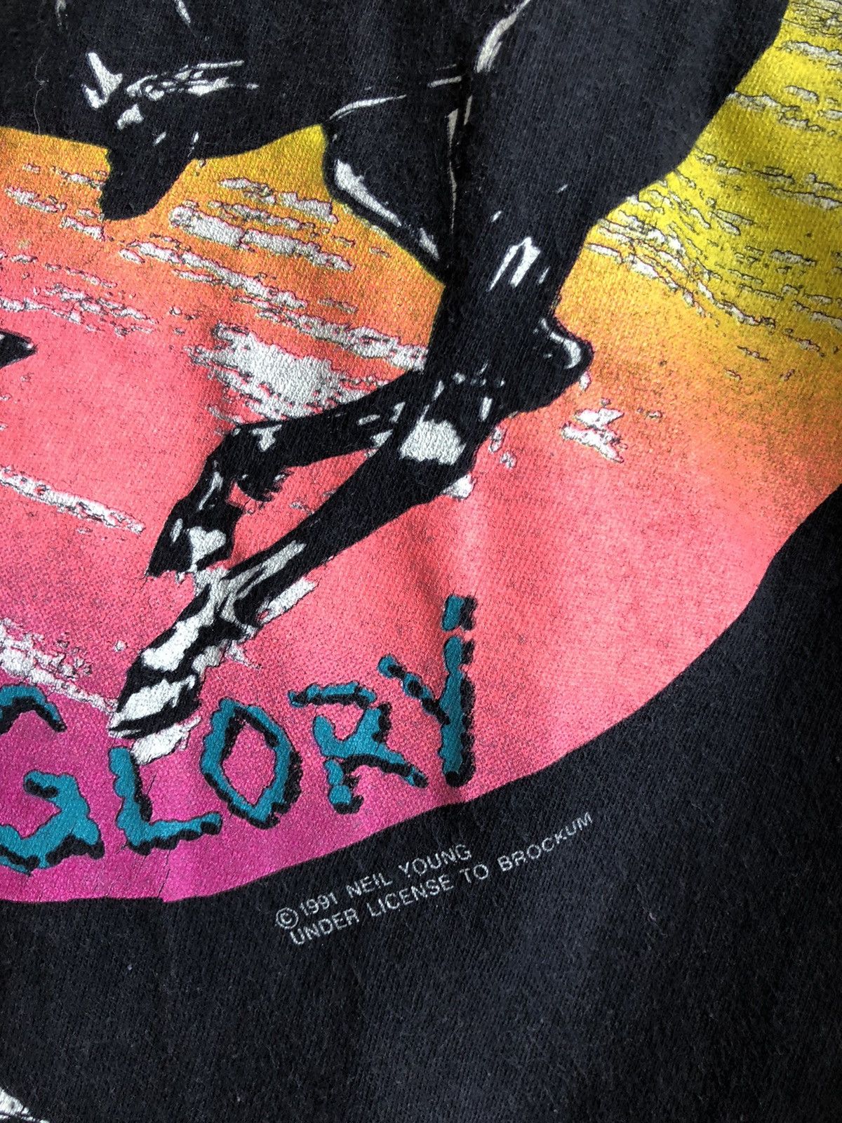 Band Tees × Vintage Vintage 1991 Neil Young Crazy Horse Tour Shirt XL Brockum Size US XL / EU 56 / 4 - 8 Thumbnail
