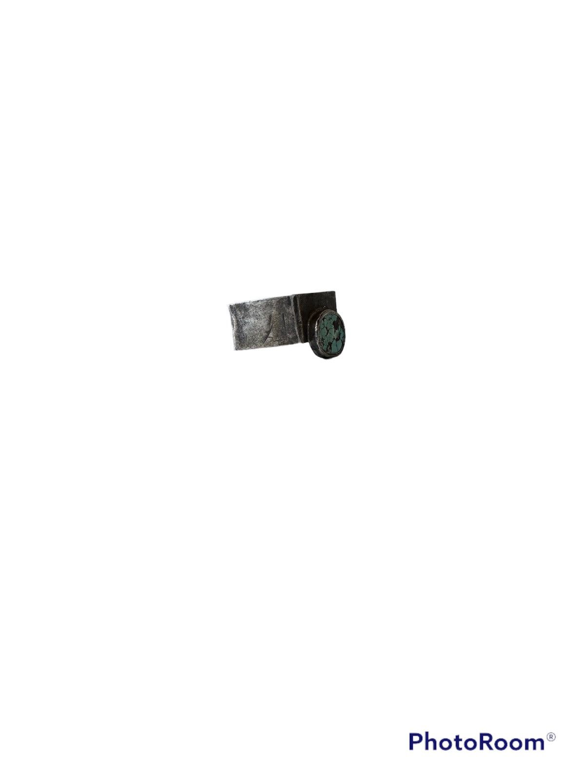 Handmade Handmade Genuine Persian Turquoise Stone Silver Square Ring Size ONE SIZE - 5 Thumbnail
