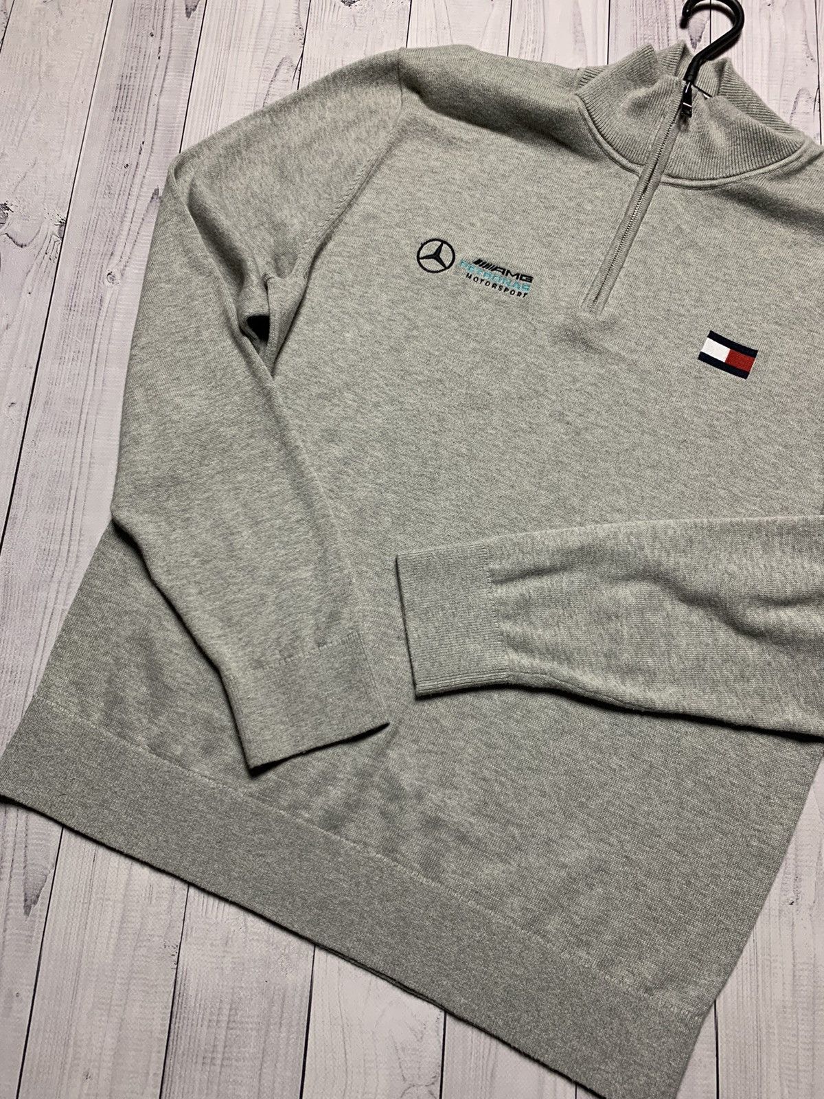 Tommy Hilfiger Mercedes Benz x Tommy Hilfiger sweater zip 1/3 size L/XL Size US XL / EU 56 / 4 - 5 Thumbnail