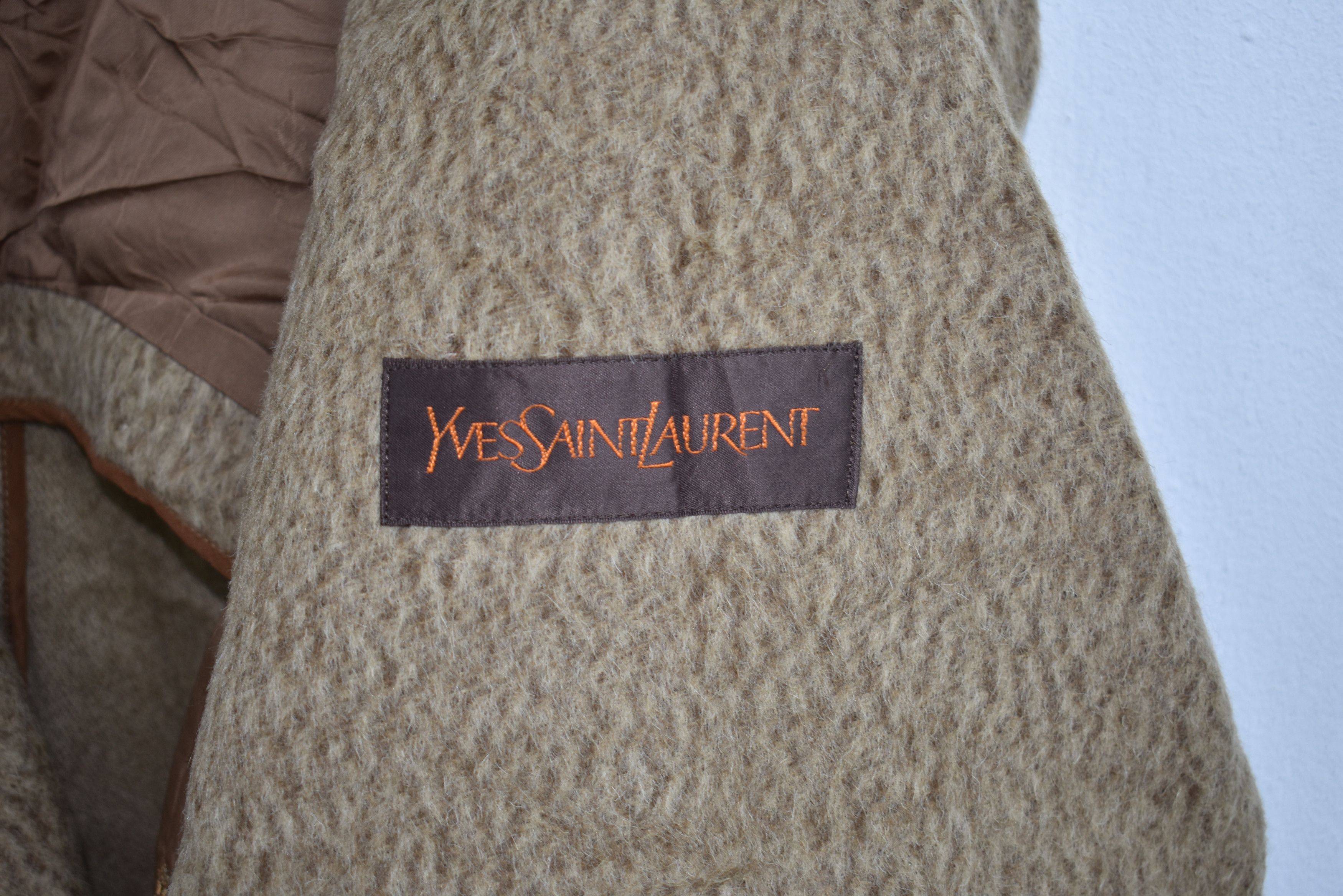 Vintage × Yves Saint Laurent A037 Vintage YSL Wool Trench Coat / Long Coat Size US S / EU 44-46 / 1 - 6 Thumbnail