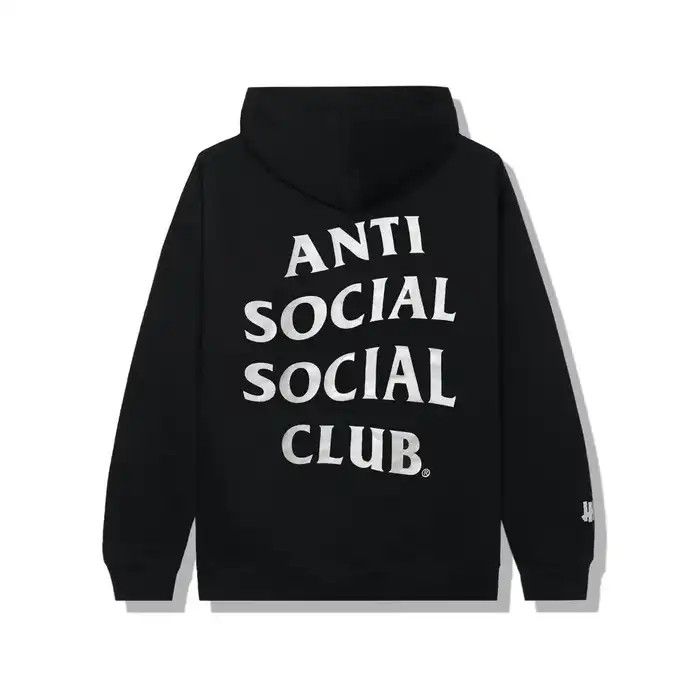 Anti social social club Undefeated Paranoid black hoodie